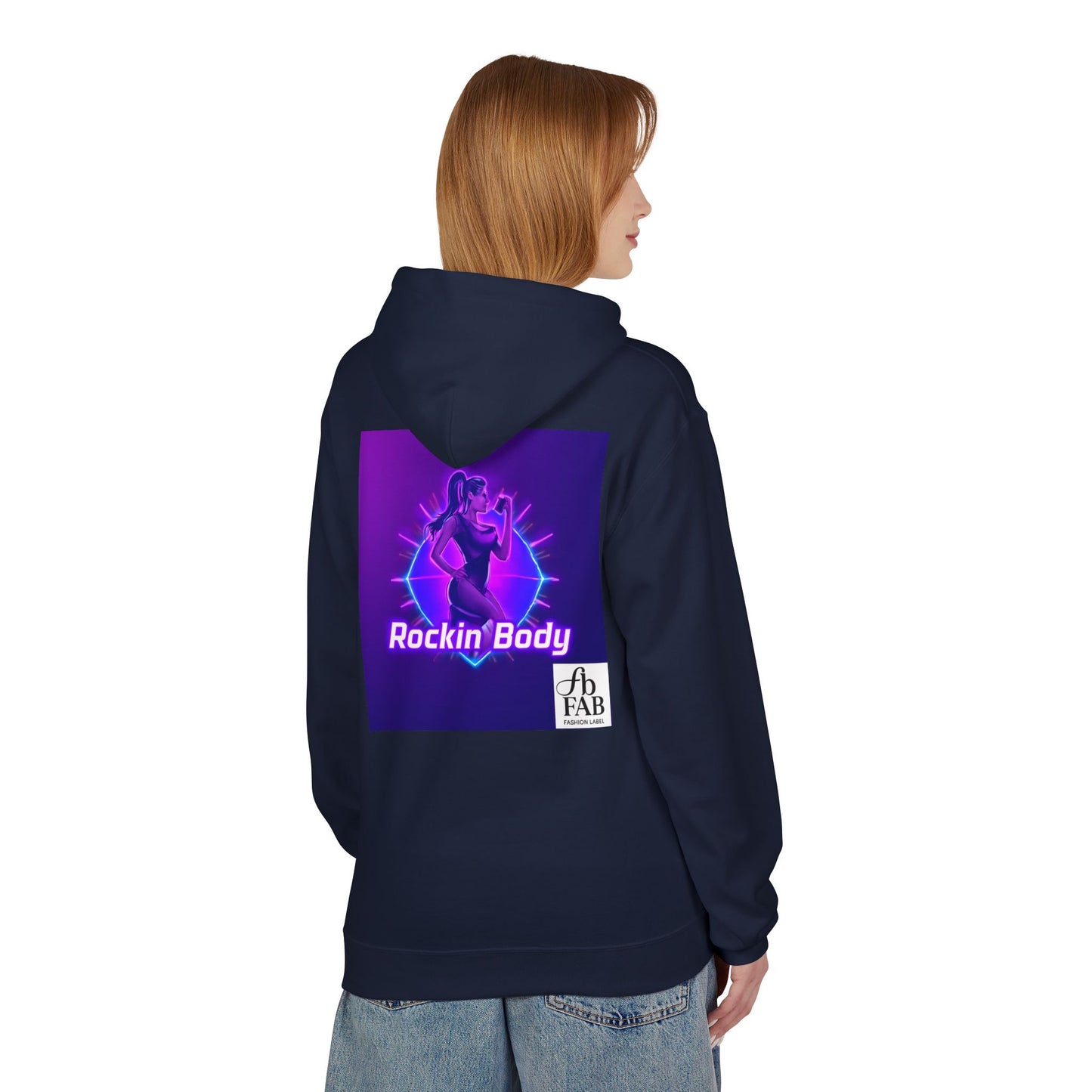 Rock Your Body Fleece Hoodie | Unisex Midweight Hoodie, Cozy Sweatshirt, Unique Gift for Fitness Lovers, Casual Wear, Music Inspired Apparel