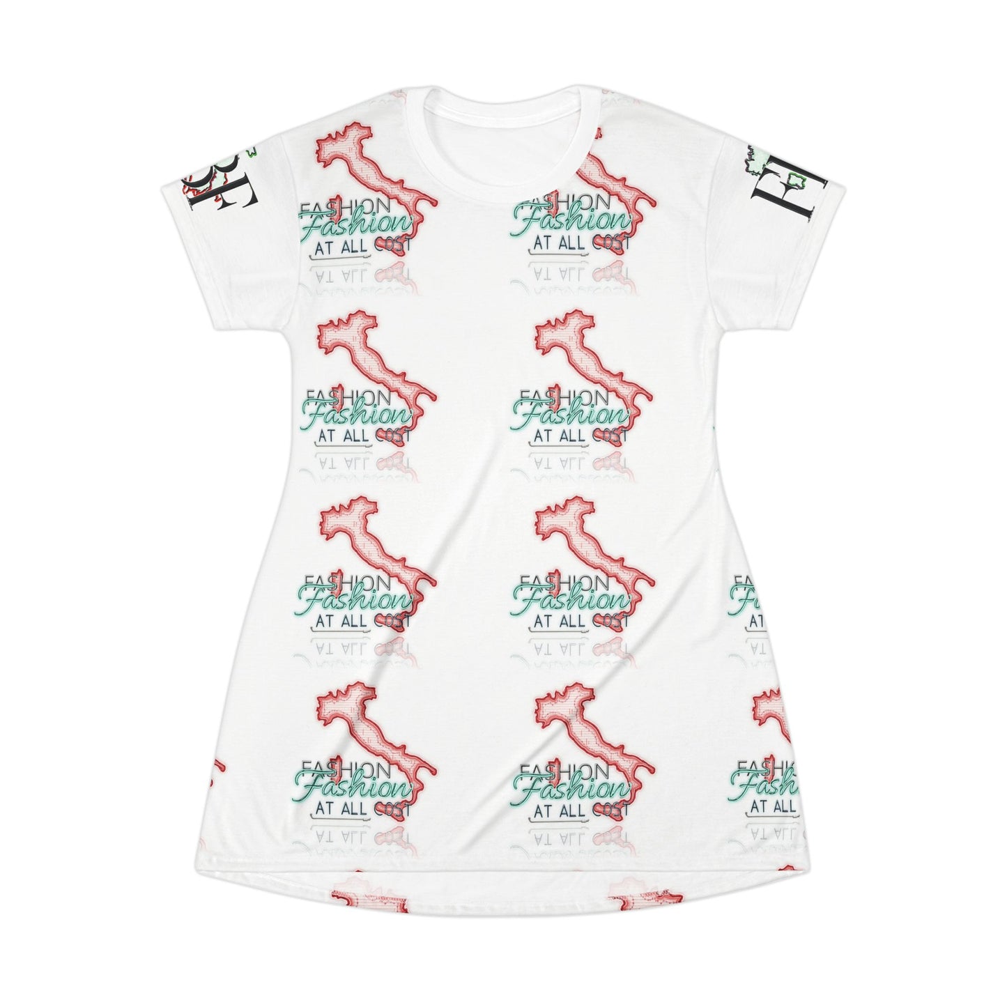 Fashionable T-Shirt Dress, Casual Summer Wear, Graphic Tee Dress, Vacation Outfit, Gift for Fashion Lovers
