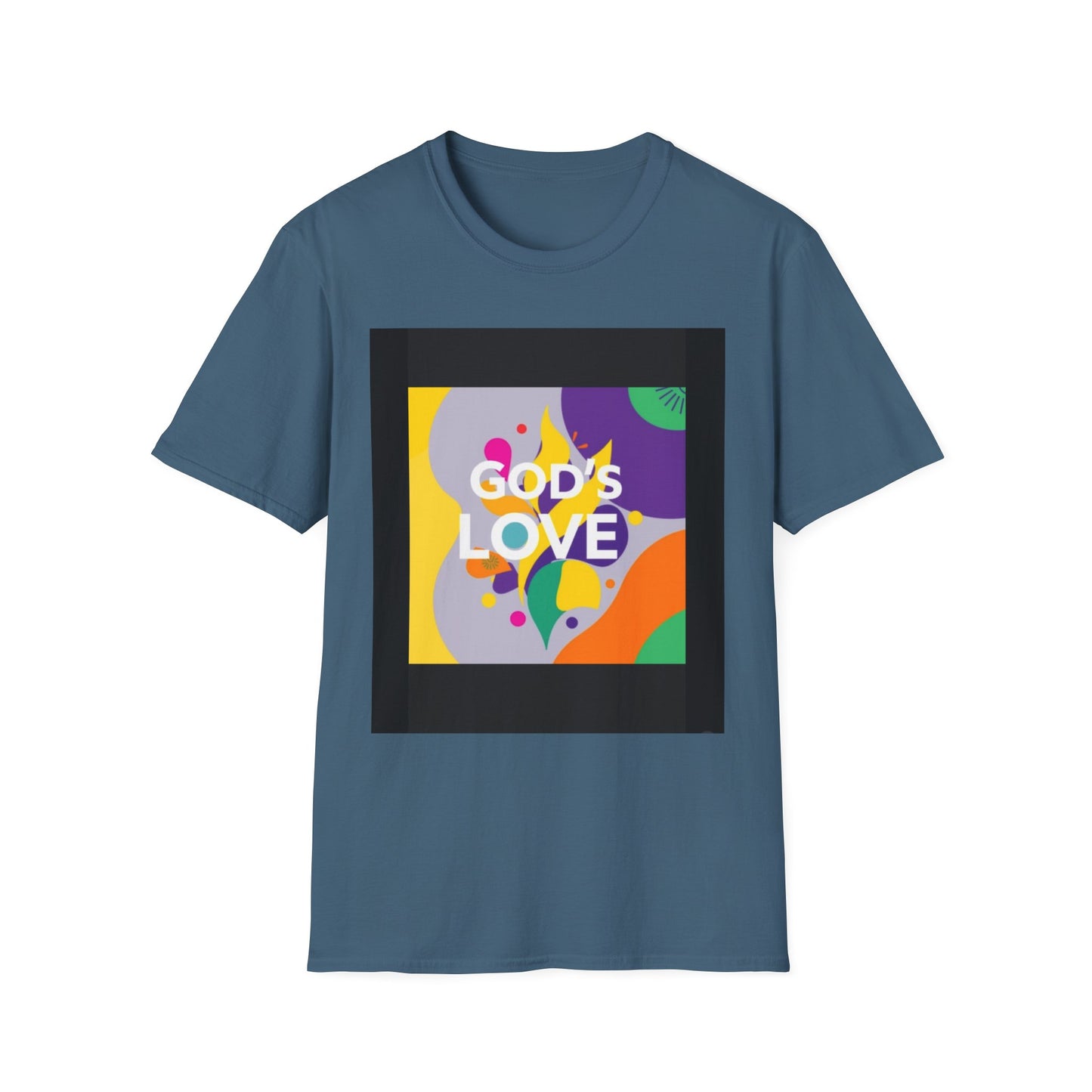 Unisex Softstyle T-Shirt with God's Love Design, Faith Shirt, Inspirational Tee, Christian Apparel, Gift for Believers, Everyday Wear
