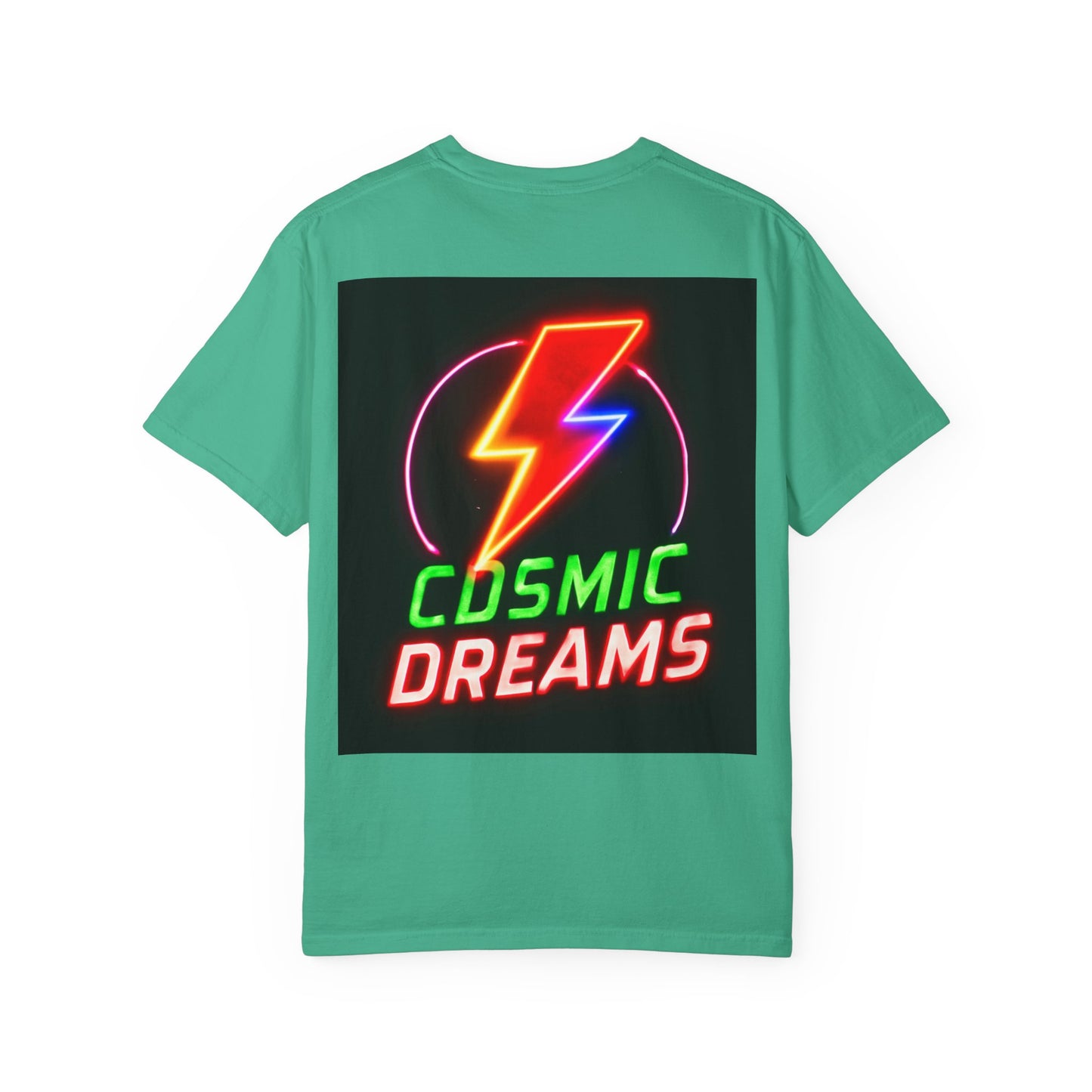 Vibrant Unisex Graphic T-Shirt, Cosmic Dreams Tee, Retro Neon Shirt, Stylish Casual Wear, Gift for Gamers & Dreamers