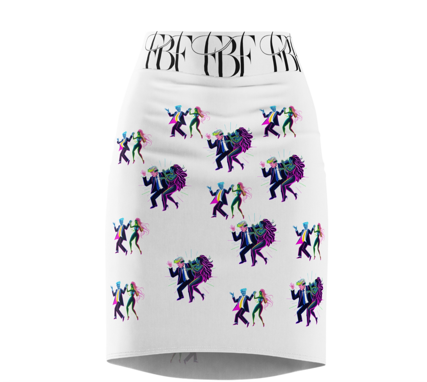 Stylish Dance-Themed Women's Pencil Skirt, Trendy Skirt for Parties, Night Out, Dance Lovers, Gift for Her, Unique Fashion Statement