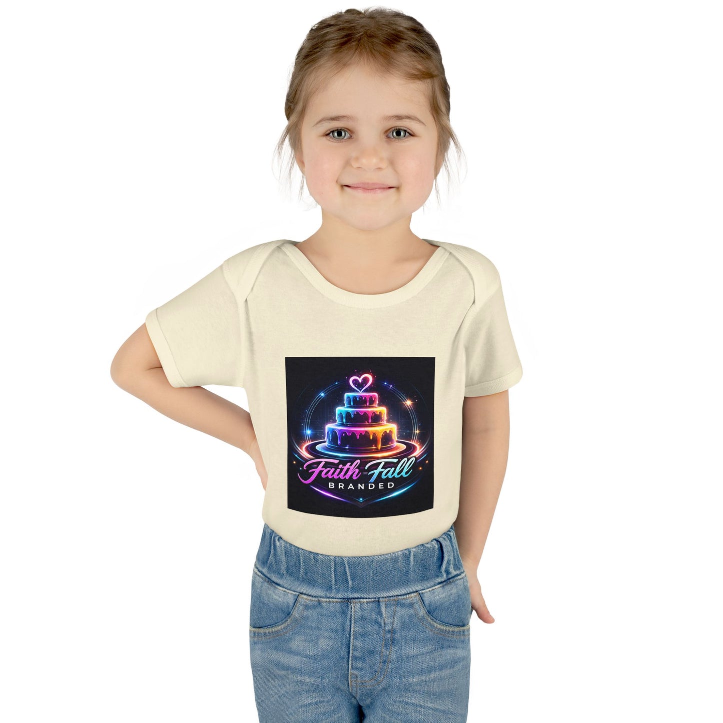 Infant Bodysuit — Neon Cake 'Faith, Fall, Brander' Baby Onesie