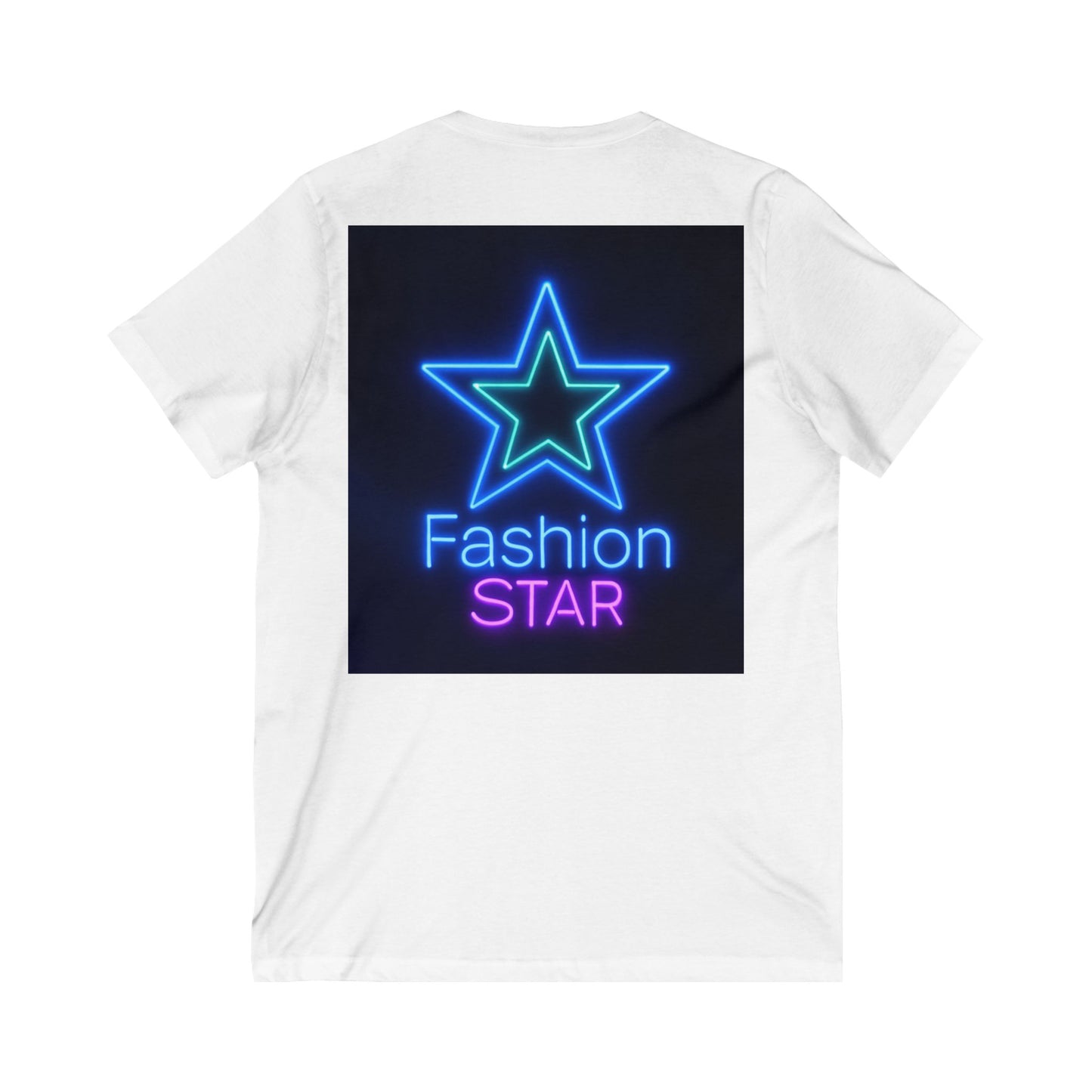 Imperfectly Perfect Fashion Star V-Neck Tee, Casual T-Shirt for Girls, Gifts for Teens, Stylish Summer Top, Trendy Graphic Tee