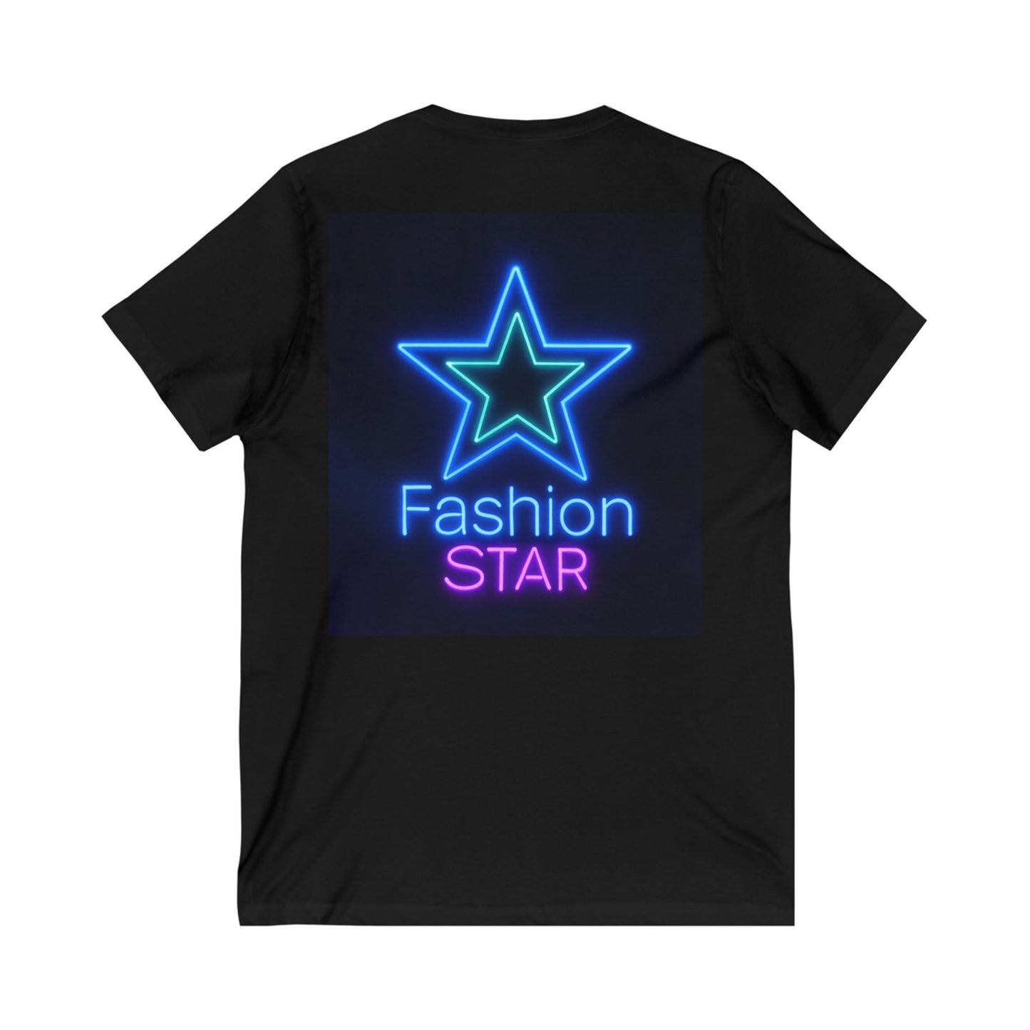 Imperfectly Perfect Fashion Star V-Neck Tee, Casual T-Shirt for Girls, Gifts for Teens, Stylish Summer Top, Trendy Graphic Tee