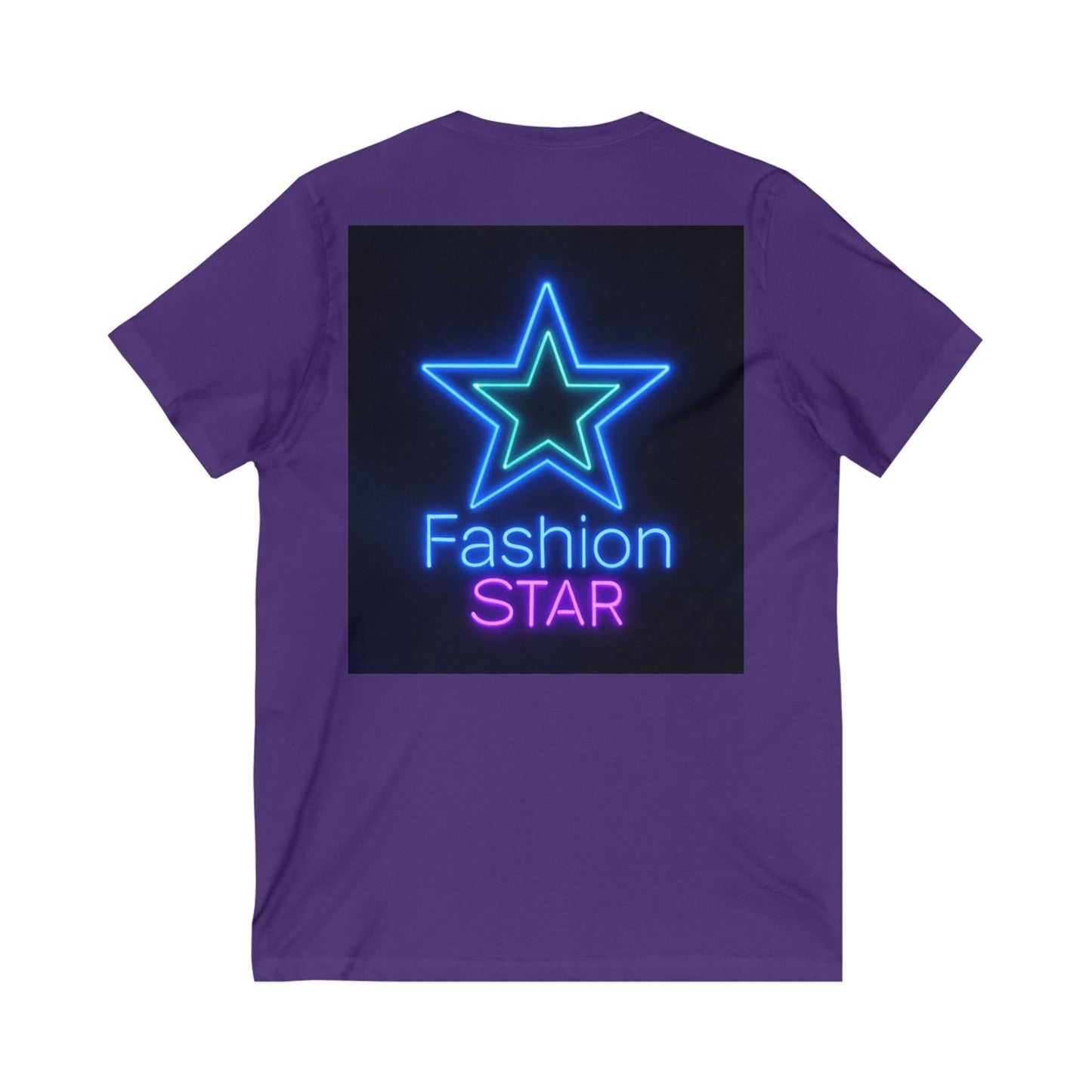 Imperfectly Perfect Fashion Star V-Neck Tee, Casual T-Shirt for Girls, Gifts for Teens, Stylish Summer Top, Trendy Graphic Tee