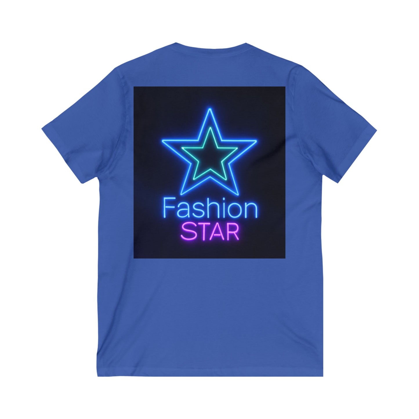Imperfectly Perfect Fashion Star V-Neck Tee, Casual T-Shirt for Girls, Gifts for Teens, Stylish Summer Top, Trendy Graphic Tee