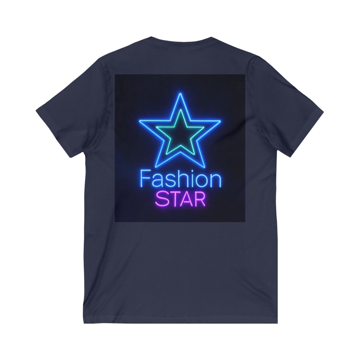 Imperfectly Perfect Fashion Star V-Neck Tee, Casual T-Shirt for Girls, Gifts for Teens, Stylish Summer Top, Trendy Graphic Tee