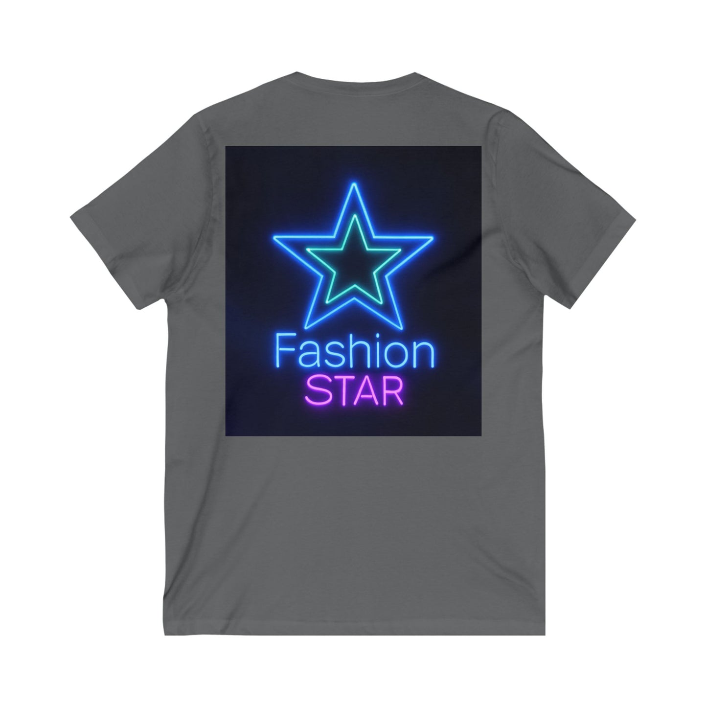 Imperfectly Perfect Fashion Star V-Neck Tee, Casual T-Shirt for Girls, Gifts for Teens, Stylish Summer Top, Trendy Graphic Tee