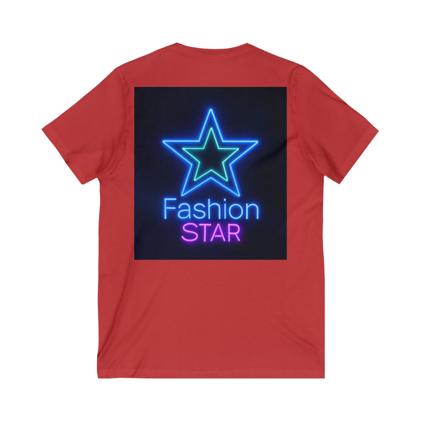 Imperfectly Perfect Fashion Star V-Neck Tee, Casual T-Shirt for Girls, Gifts for Teens, Stylish Summer Top, Trendy Graphic Tee