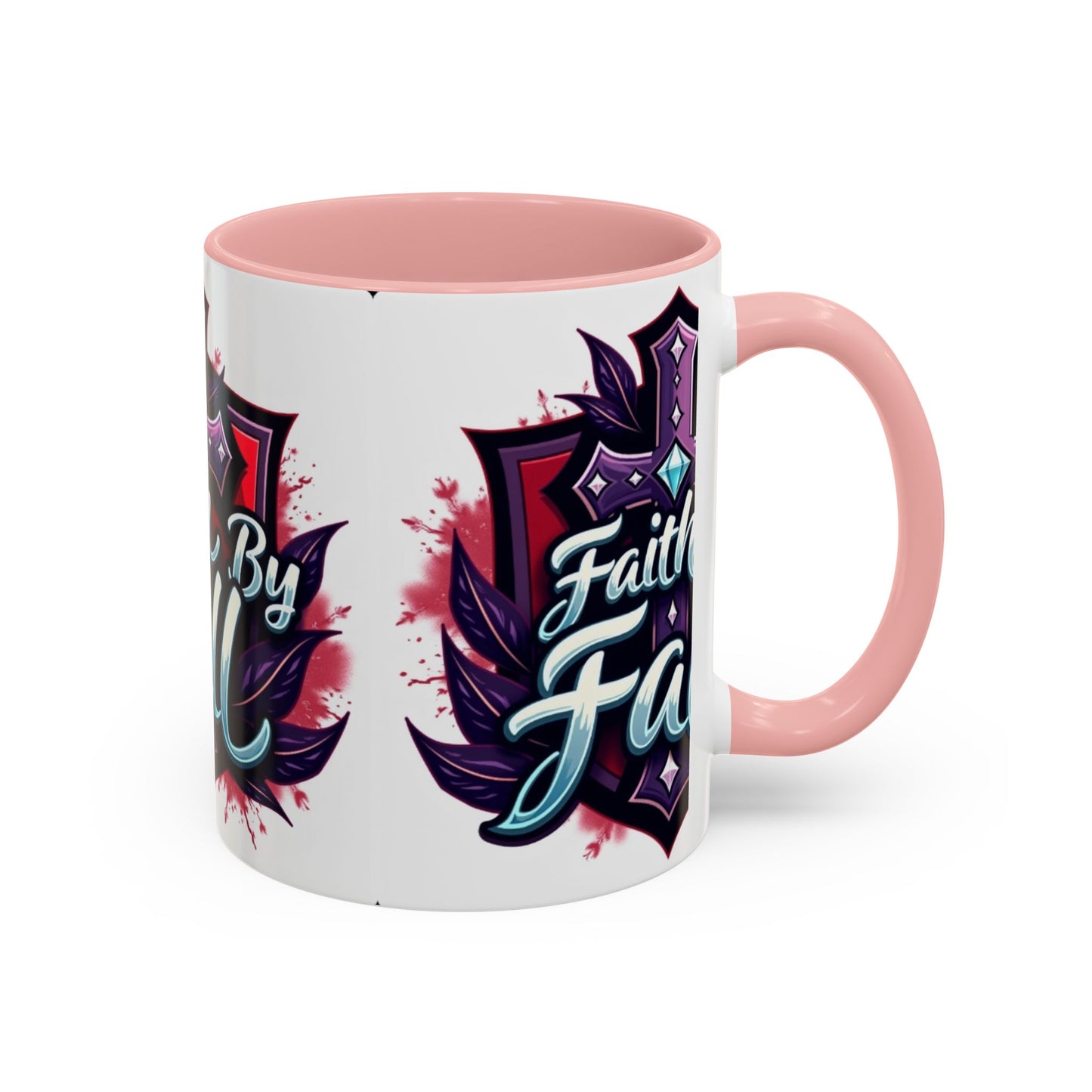 Faith By Fall Accent Coffee Mug, Inspirational Mug, Gift for Coffee Lovers, Autumn Decor, Fall Mugs, Personalized Drinkware