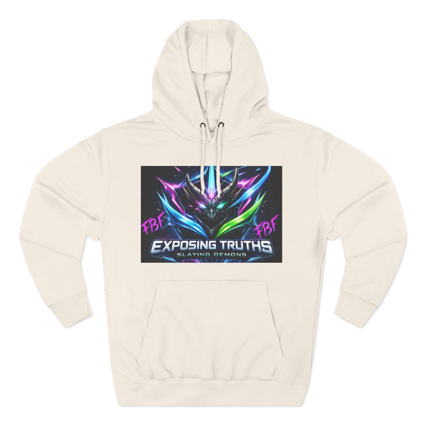 Three-Panel Fleece Hoodie
