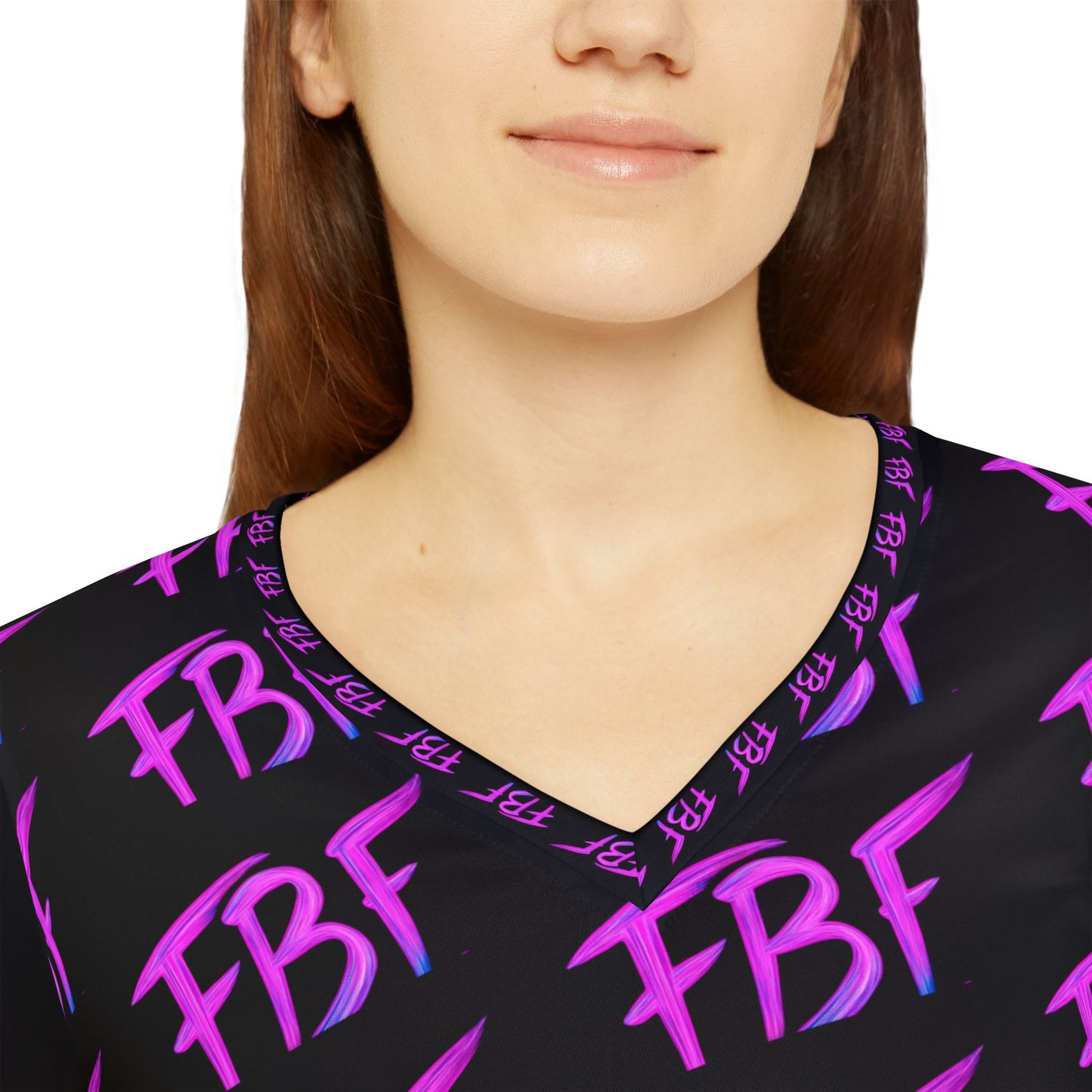 Women's Long Sleeve V-neck Shirt (AOP)