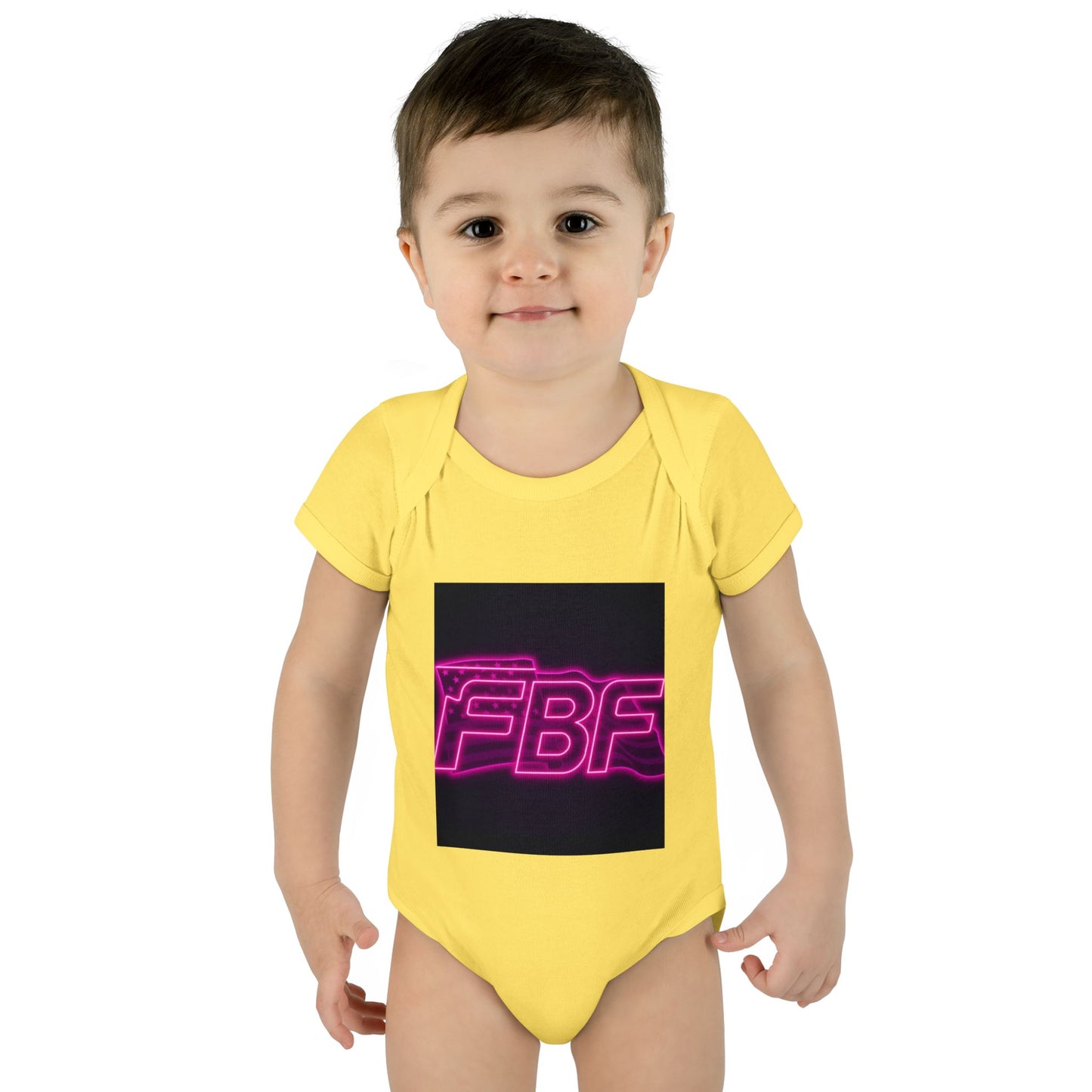 Neon Baby Bodysuit for Trendy Infants, Cool Graphic Onesie, Unique Baby Gift, Personalized Baby Outfit, Modern Infant Apparel