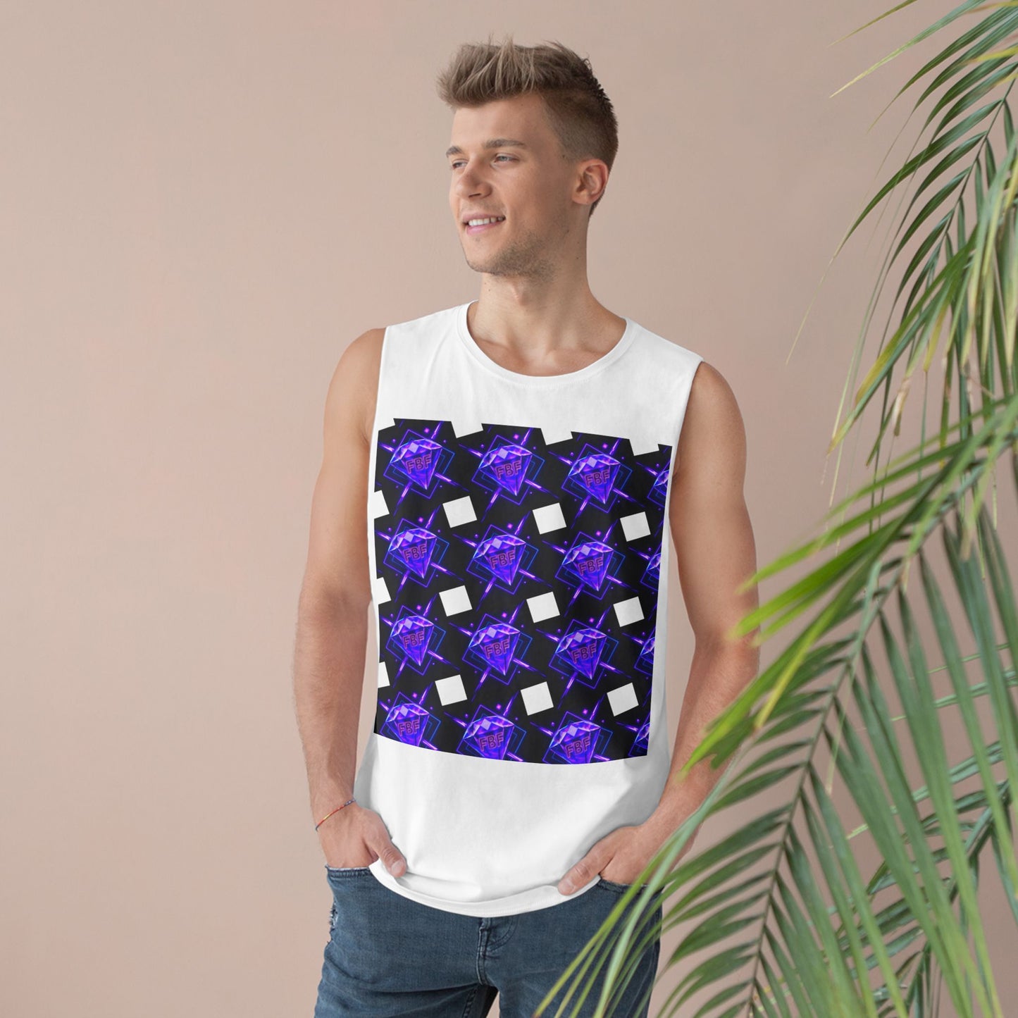 Unisex Graphic Tank Top, Trendy Summer Wear, Perfect for Festivals, Casual Outings, Vibrant Pattern Top, Comfortable Everyday Style