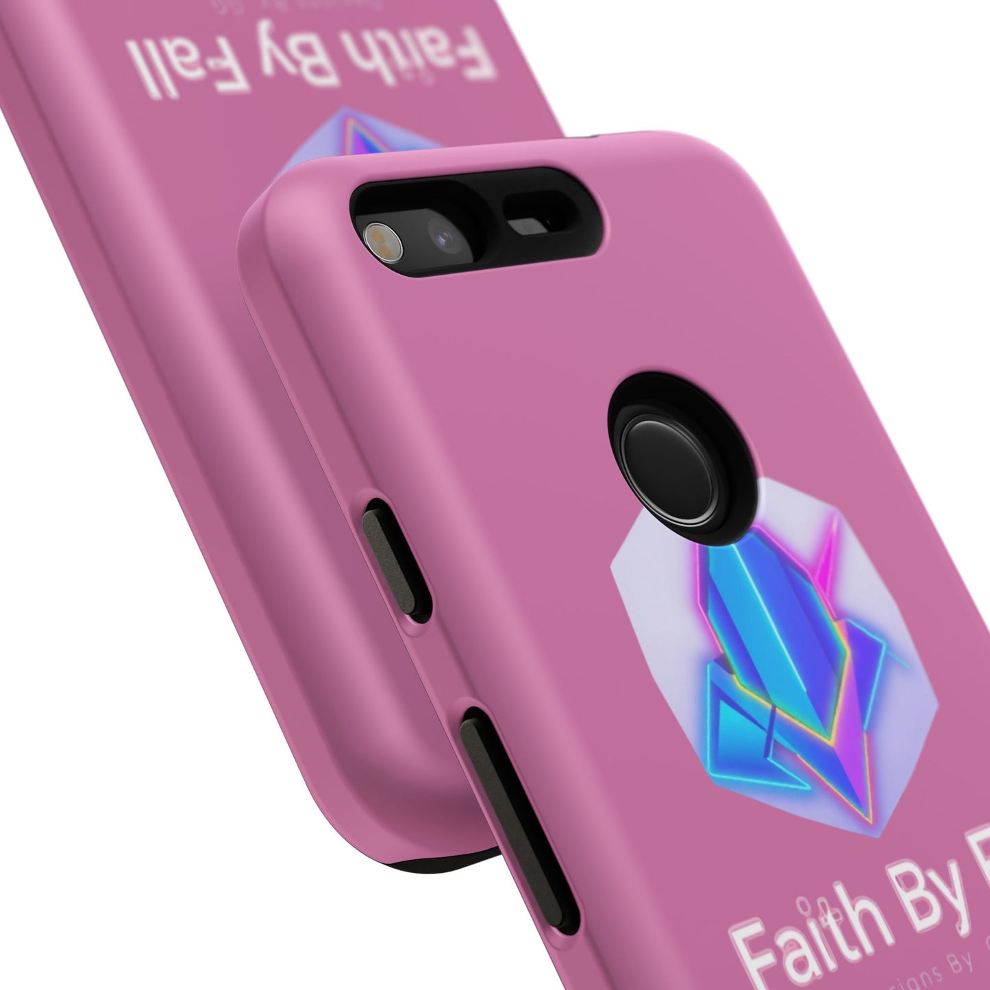 Vibrant Phone Case with Motivational Design - Faith By Fall, Colorful Phone Cover, Customizable Mobile Accessory, Unique Gift Idea, [...]