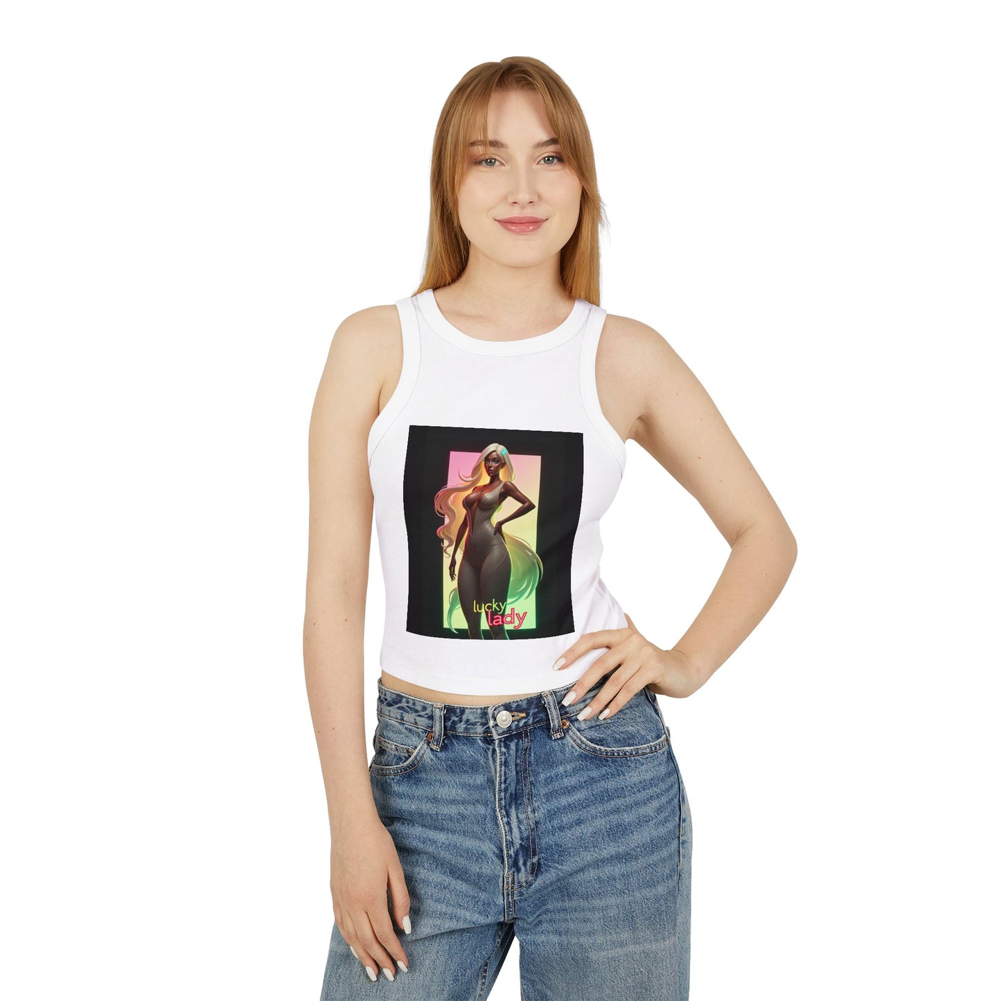 Women's Micro Rib Racer Tank Top