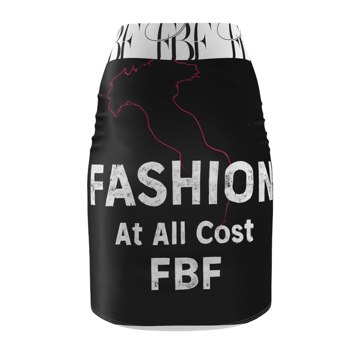Chic Women's Pencil Skirt - Fashion At All Cost FBF, Trendy Office Wear, Statement Piece, Stylish Skirt for Events, Gift for Fashion Lovers