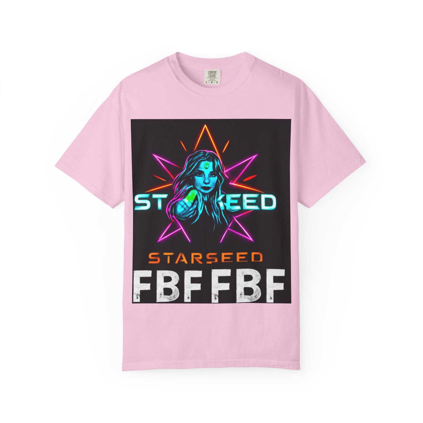 Neon Graphic T-Shirt - Starseed FBF Tee, Unisex Fashion, Cool Gift, Festival Wear, Retro Style, Casual Streetwear