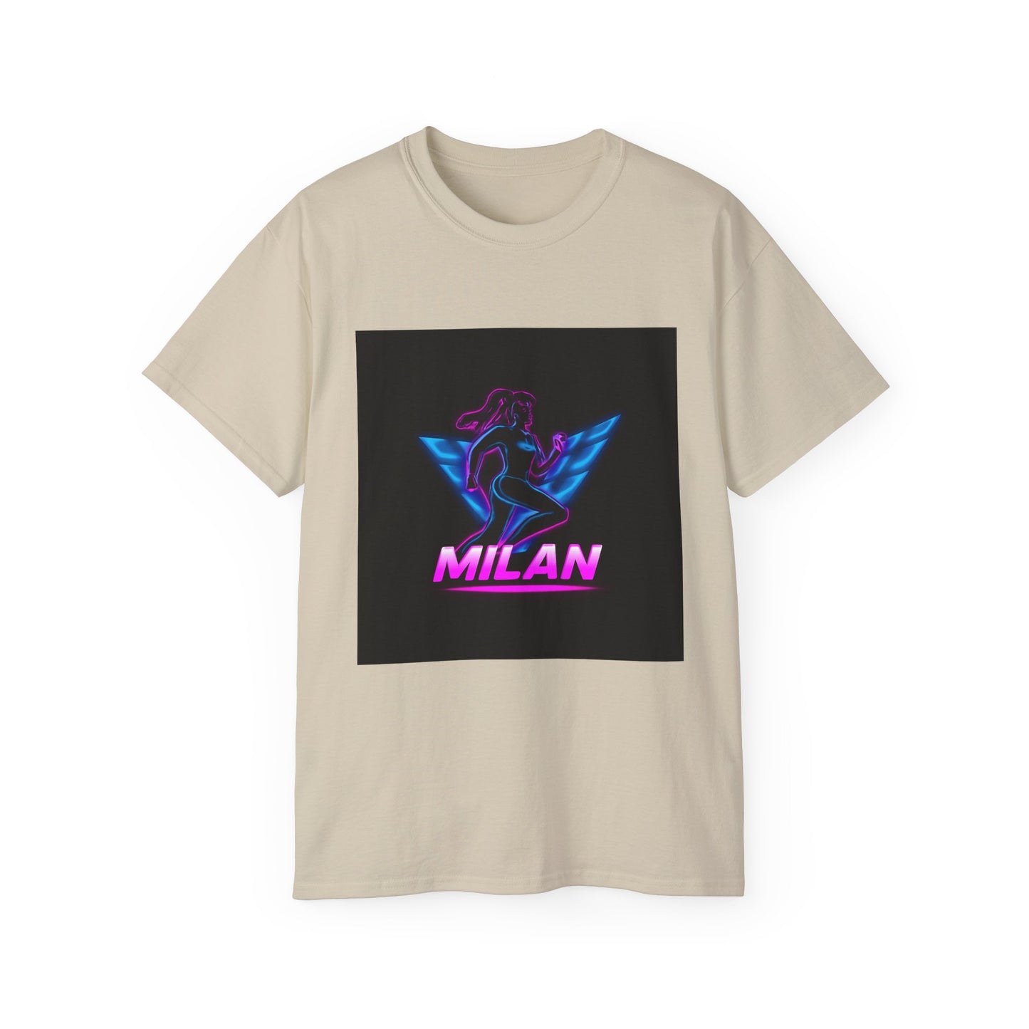 Milan Graphic Tee, Unisex Ultra Cotton T-Shirt, Retro Sportswear, Casual Streetwear, Birthday Gift, Unique Fashion Statement