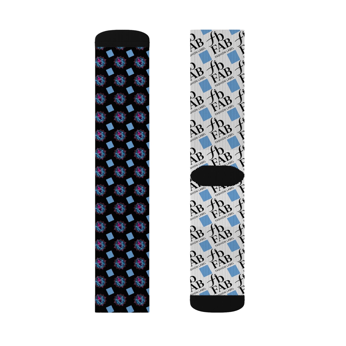 Sublimation Socks | Funky Patterned Crew Socks for Fashion Lovers, Unique Gift, Everyday Wear, Fun Accessories, Stocking Stuffers
