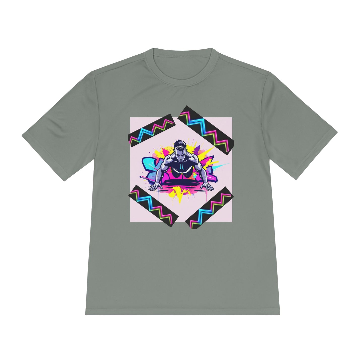 Vibrant Graphic Moisture Wicking Tee for Active Lifestyle
