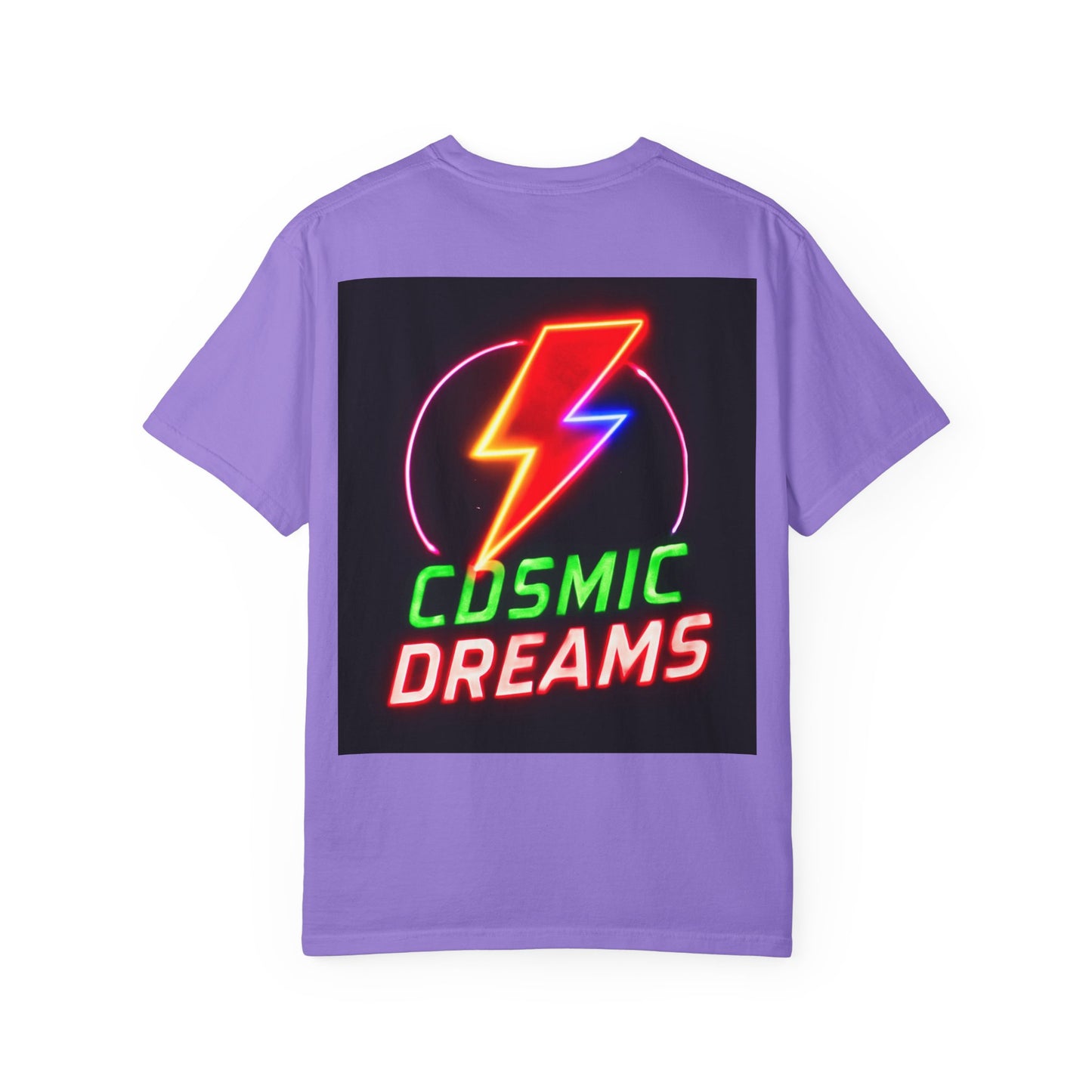 Vibrant Unisex Graphic T-Shirt, Cosmic Dreams Tee, Retro Neon Shirt, Stylish Casual Wear, Gift for Gamers & Dreamers
