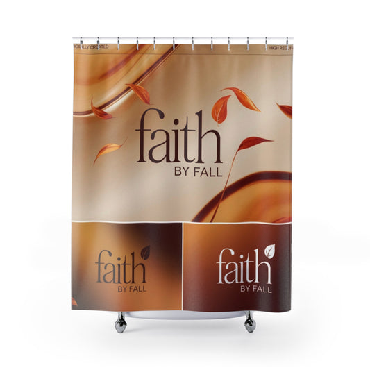 Elegant Faith Shower Curtain for a Cozy Bathroom, Unique Gift for Home Decor, Autumn Vibe, Religious Home, Fall Decor