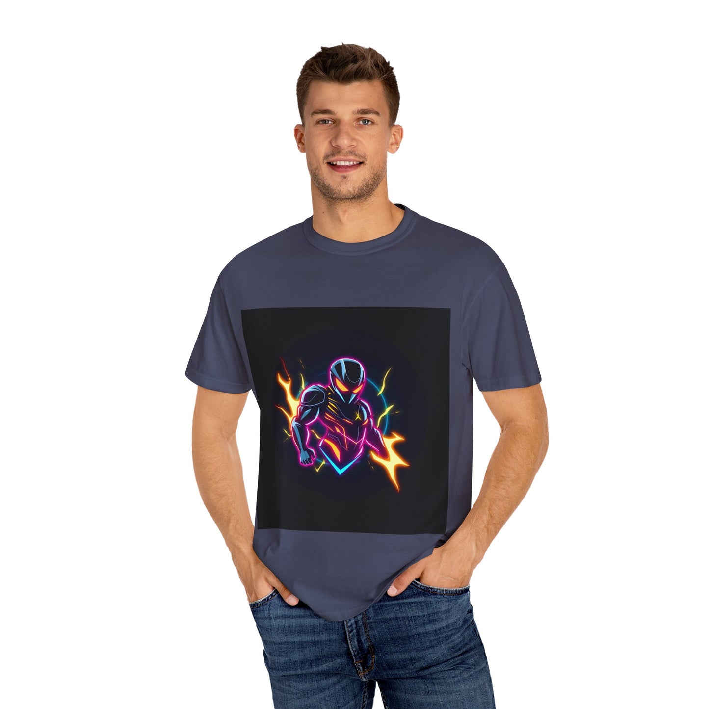 Vibrant Unisex Graphic T-Shirt, Cosmic Dreams Tee, Retro Neon Shirt, Stylish Casual Wear, Gift for Gamers & Dreamers