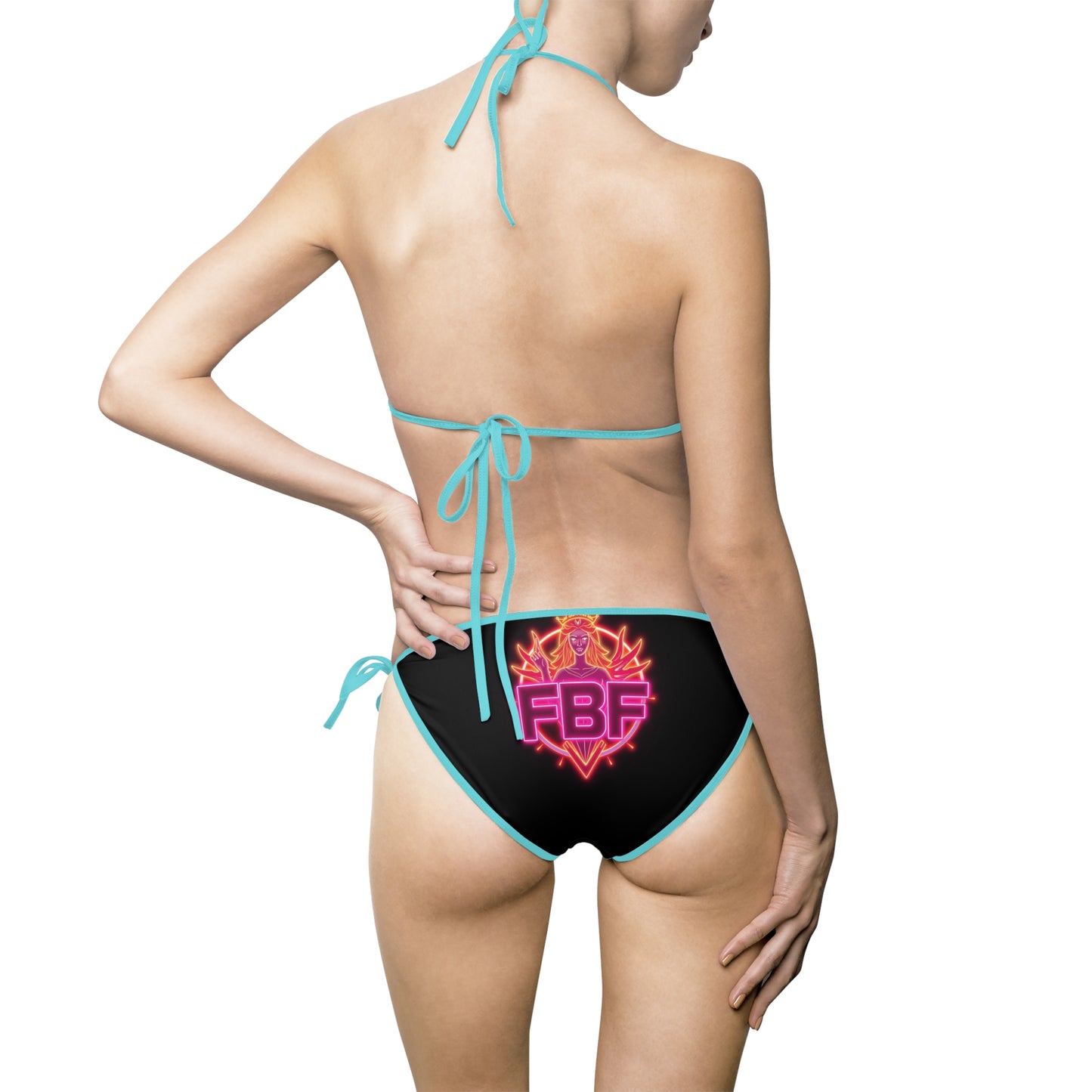 Vibrant Women's Bikini Swimsuit, Summer Beach Wear, Vacation Swim Set, Pool Party Essential, AOP Swimwear