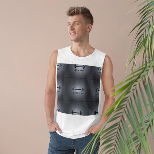 Motivational Gym Tank Top - 'GYM WIN' Unisex Workout Wear