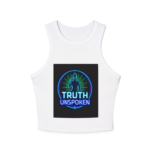 Illuminated Truth Racerback Tank Top - Statement Fashion, Brave Vibes, Unique Gift, Summer Top, Spiritual Wear, Festival Style