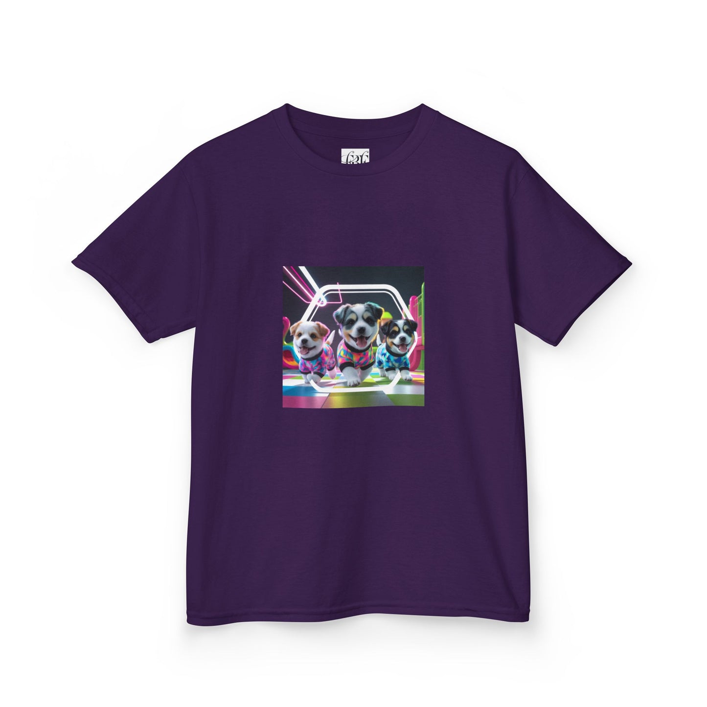 Colorful Dog-Themed Kids Tee - 'Unity Fun' Design