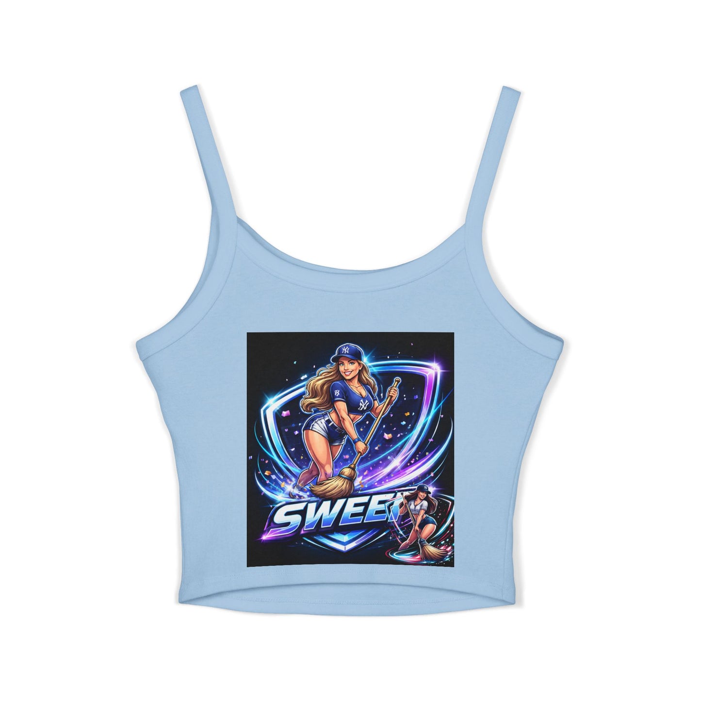 Yankees sweep Women's Spaghetti Strap Tank Top