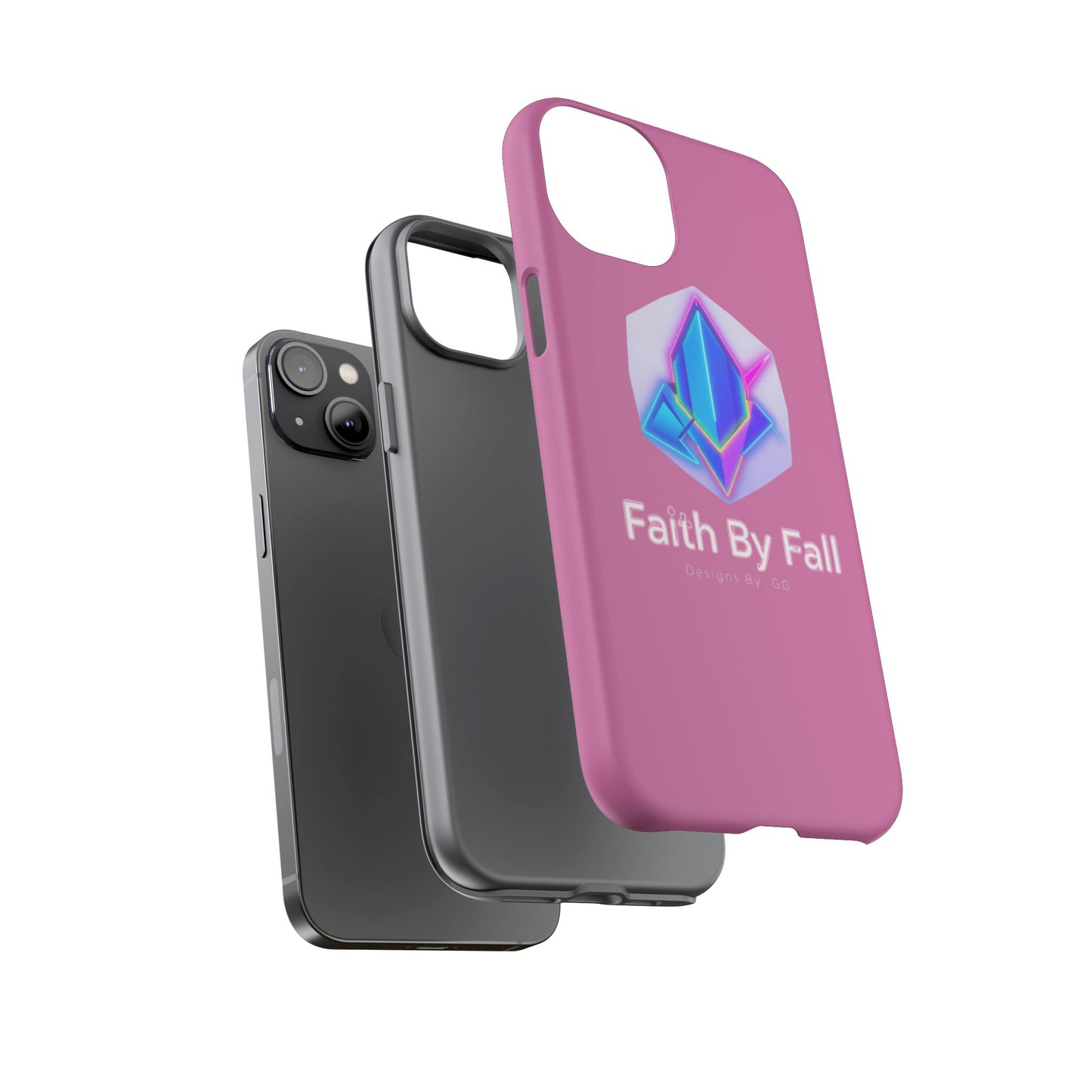 Vibrant Phone Case with Motivational Design - Faith By Fall, Colorful Phone Cover, Customizable Mobile Accessory, Unique Gift Idea, [...]