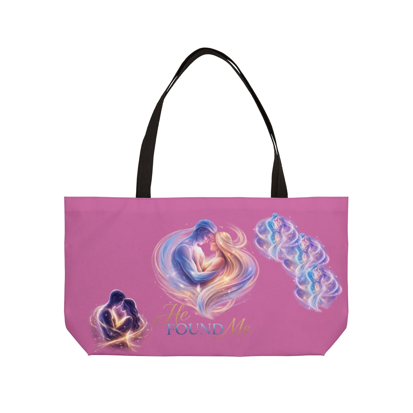 Romantic 'He Found Me' Weekender Tote — Couples Love Heart Travel Bag