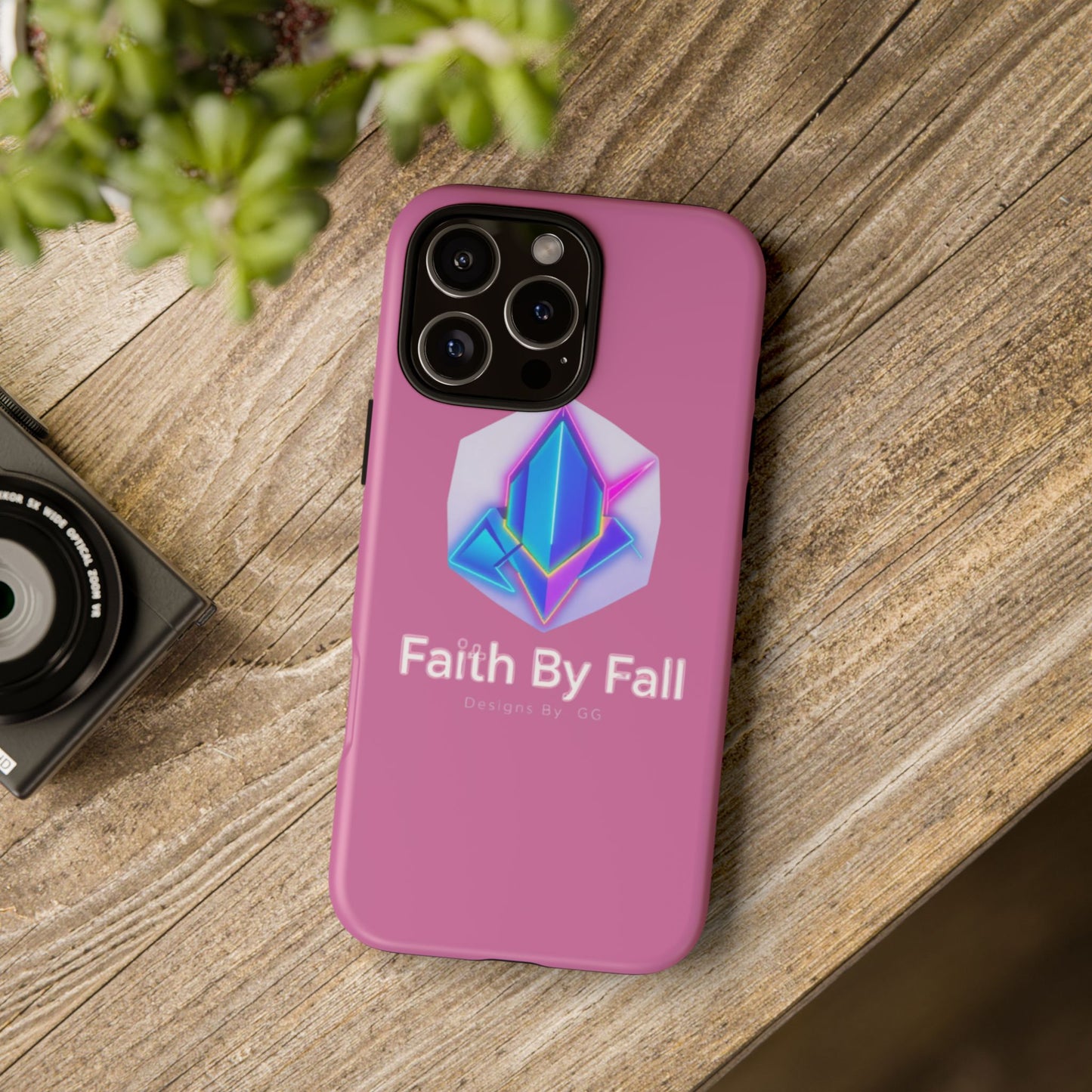 Vibrant Phone Case with Motivational Design - Faith By Fall, Colorful Phone Cover, Customizable Mobile Accessory, Unique Gift Idea, [...]
