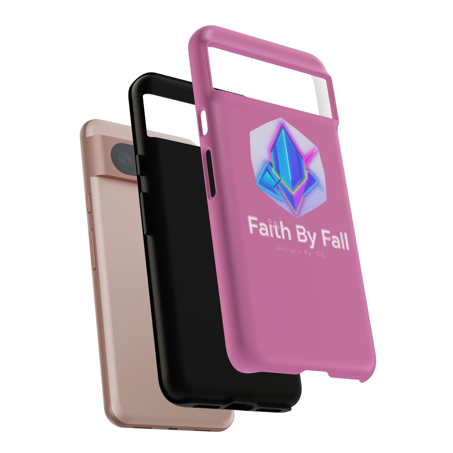 Vibrant Phone Case with Motivational Design - Faith By Fall, Colorful Phone Cover, Customizable Mobile Accessory, Unique Gift Idea, [...]