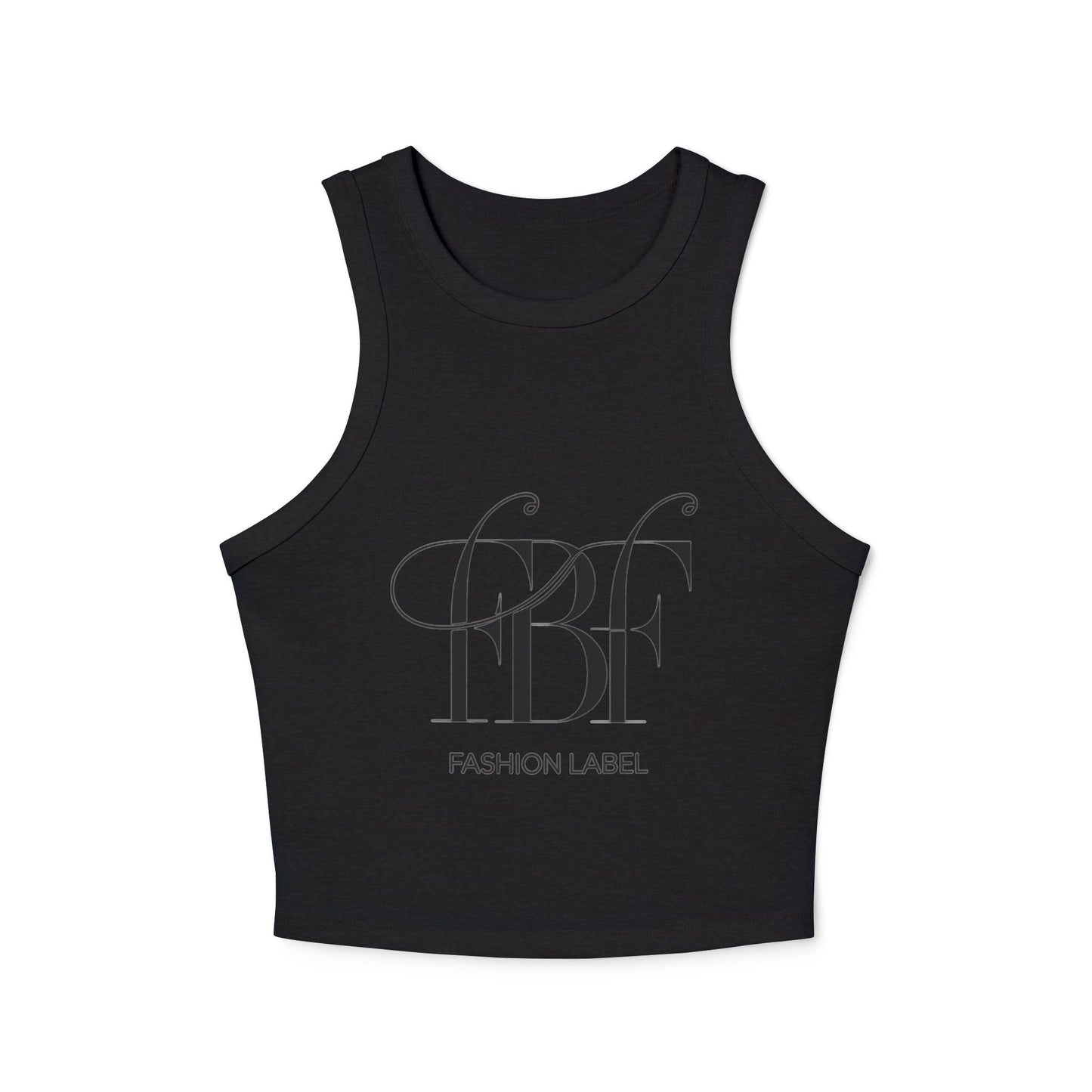 Chic Micro Rib Racer Tank Top, Summer Casual Top, Women's Fashion Tee, Workout Wear, Stylish Crop Top, Trendy Tank for Every Occasion
