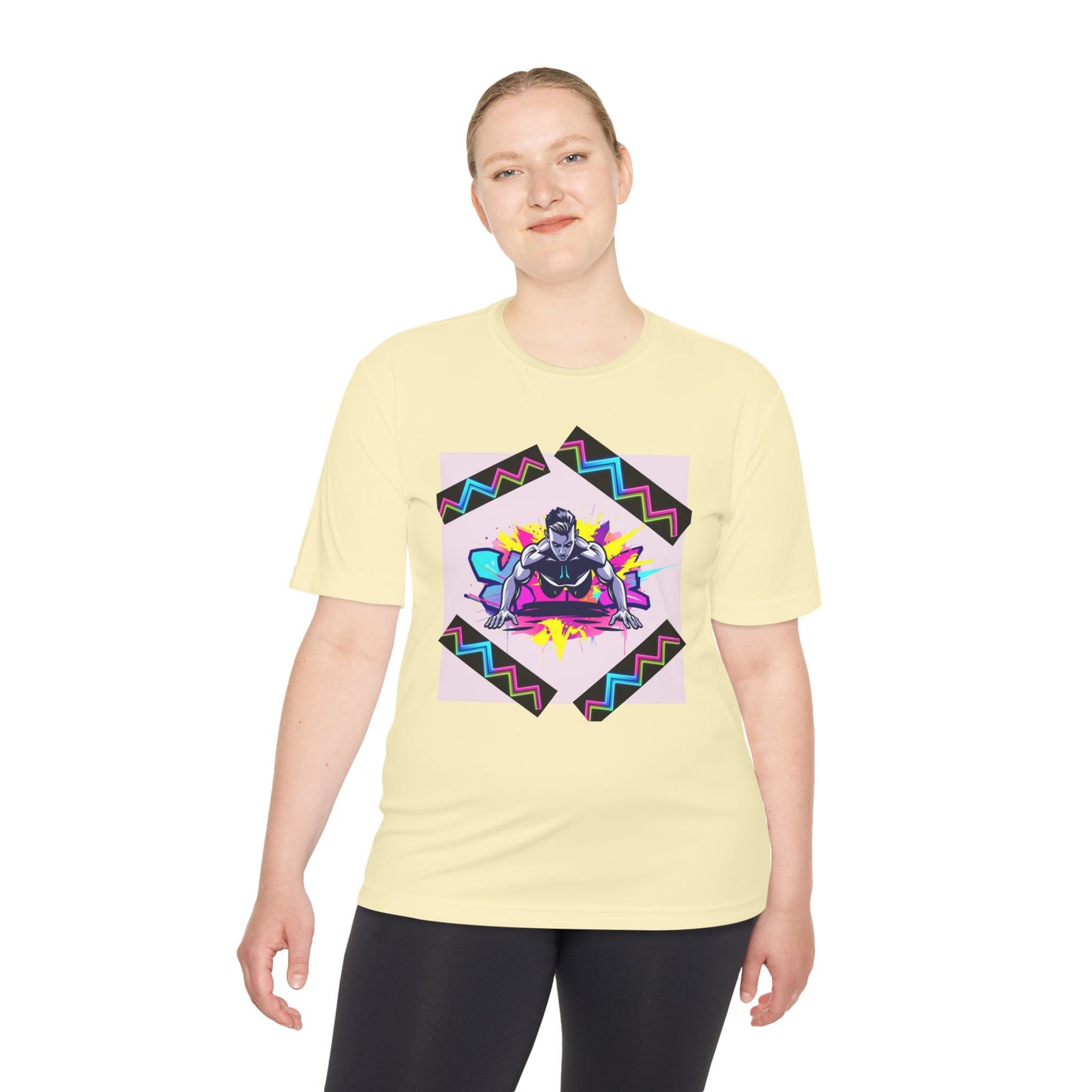 Vibrant Graphic Moisture Wicking Tee for Active Lifestyle