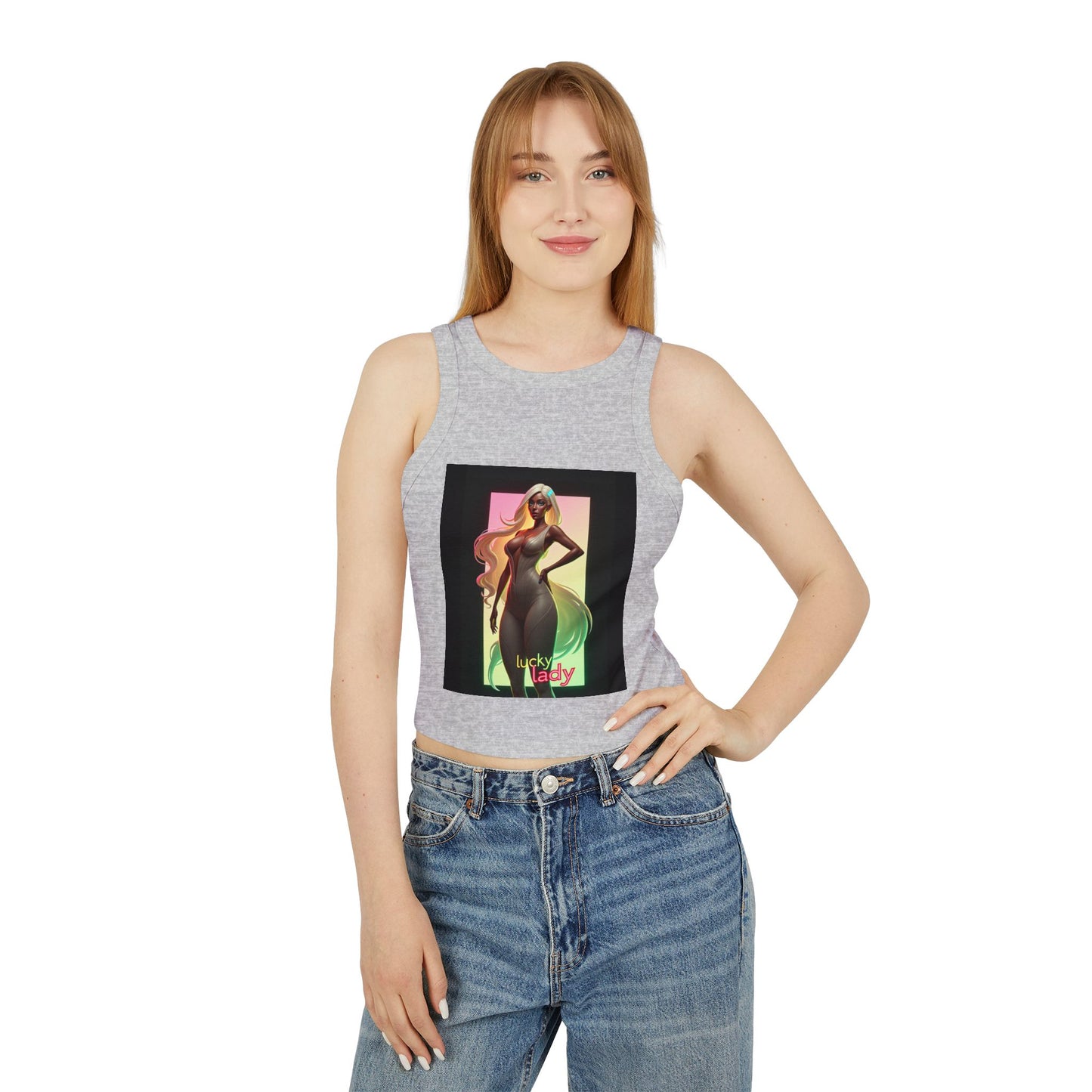 Women's Micro Rib Racer Tank Top
