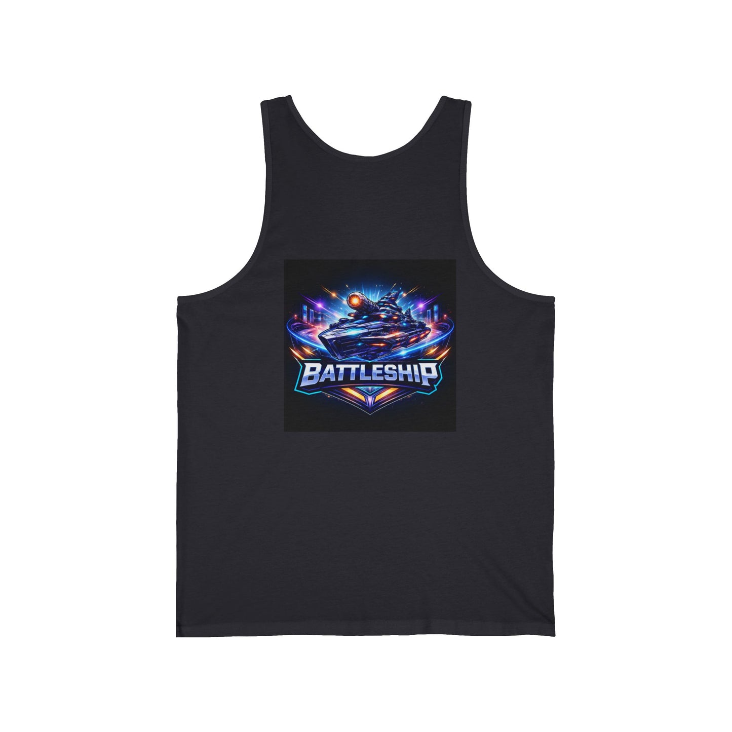 Retro Neon Racing Tank Top — FBF & Battleship Gamer Graphic