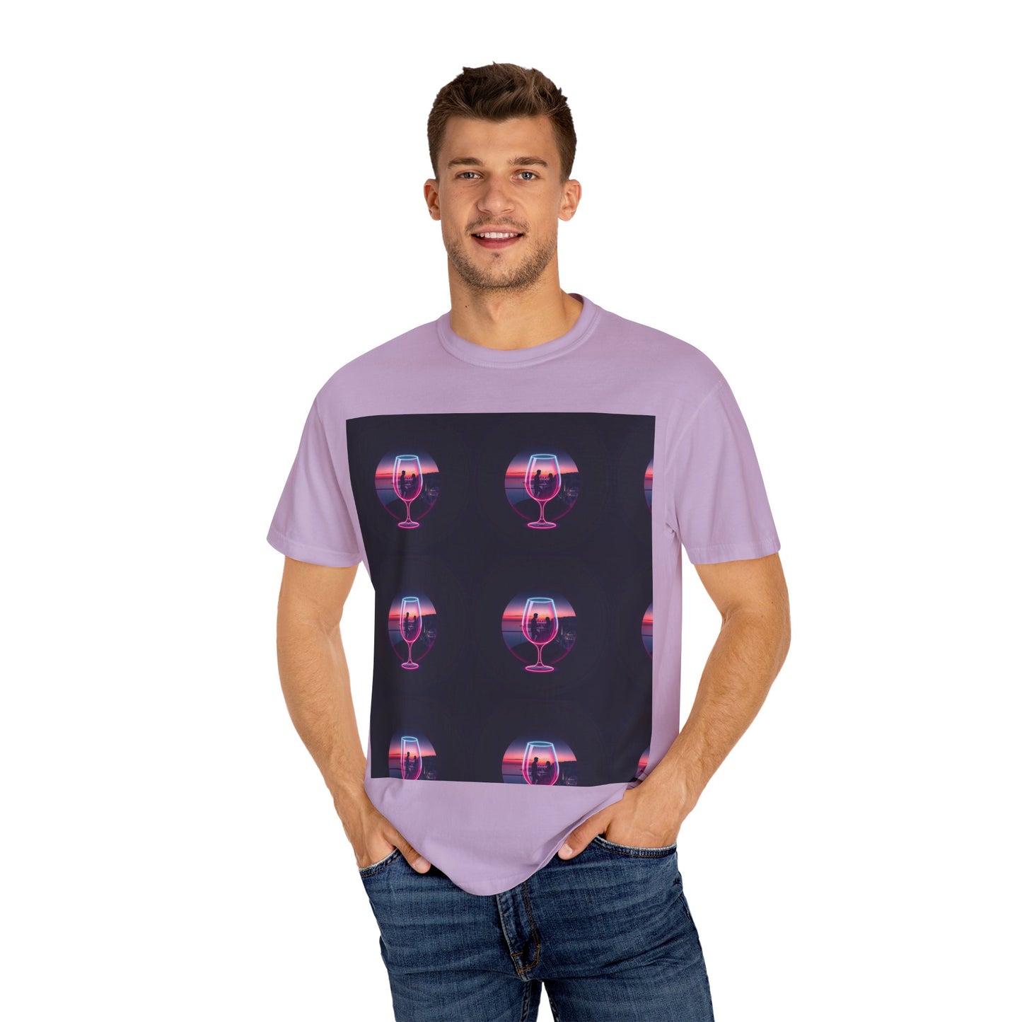 Retro Sunset Glasses T-Shirt, Unisex Garment-Dyed Tee for Casual Wear, Vintage Aesthetic Shirt, Gift for Friends, Summer Vibes Tee, [...]