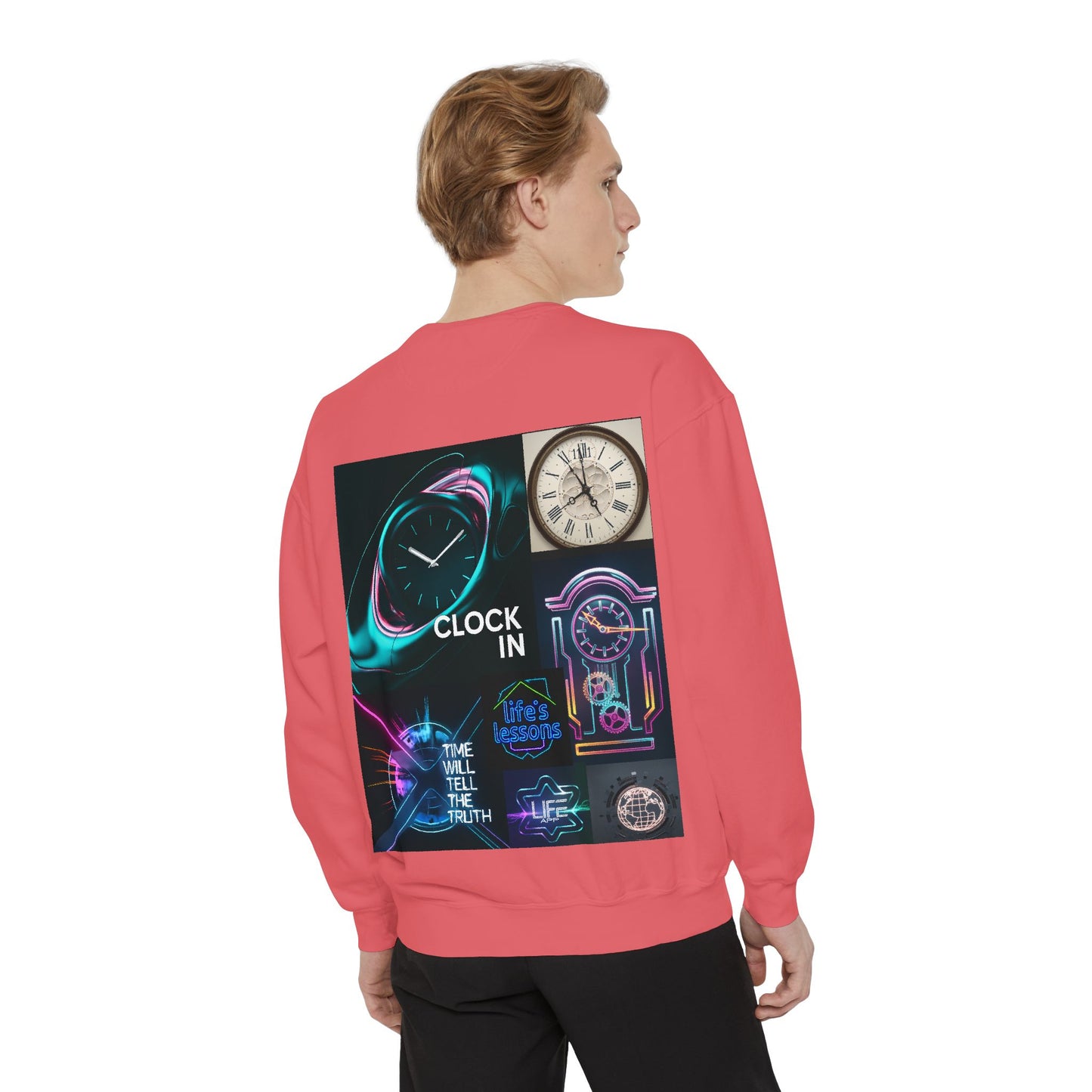 Retro Neon Clock Sweatshirt