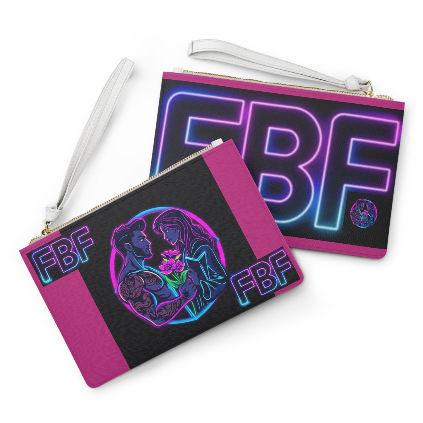 Neon Love Clutch Bag for Couples