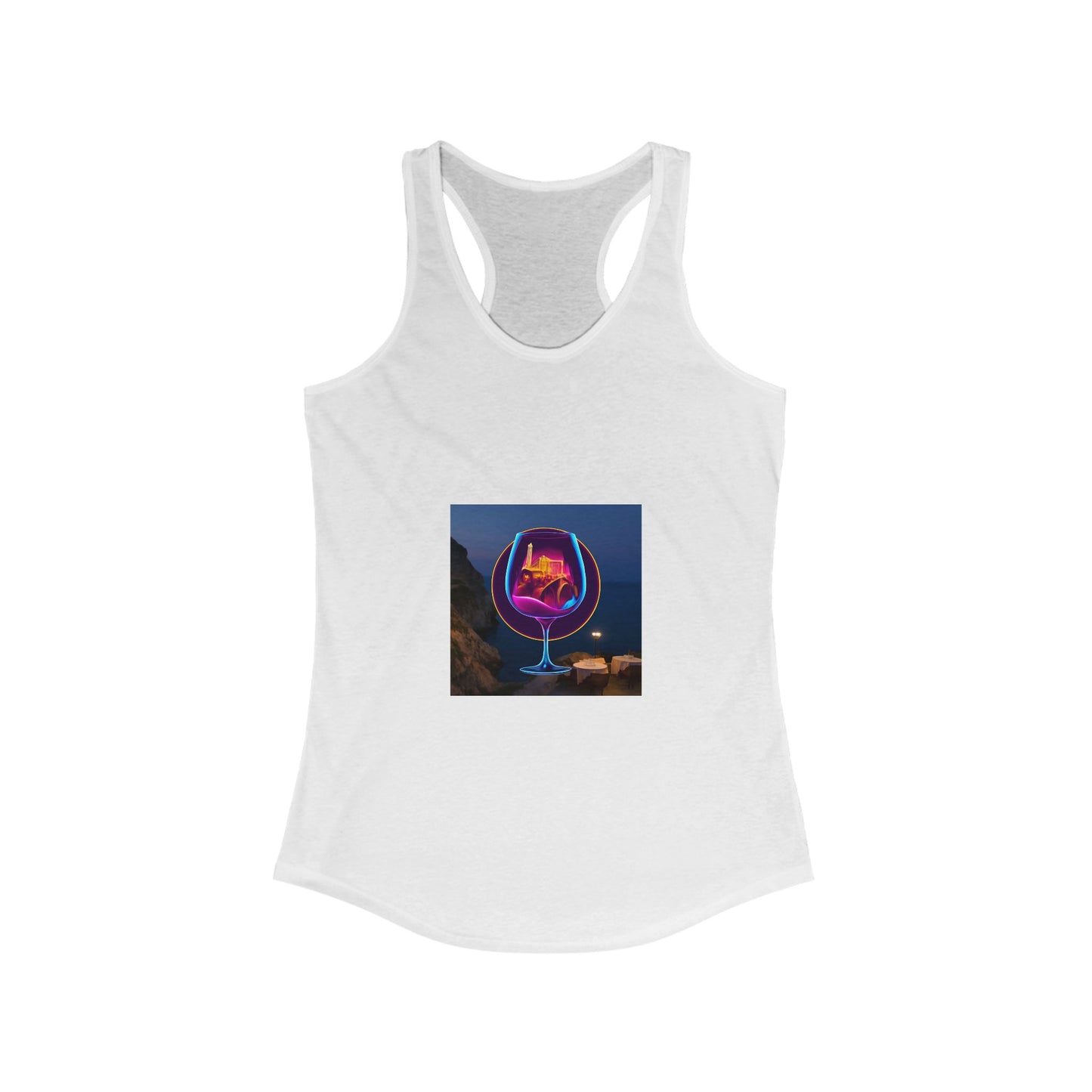 Vibrant Women's Racerback Tank, Graphic Summer Top, Beach Wear, Festival Outfit, Casual Exercise Shirt, Gift for Her