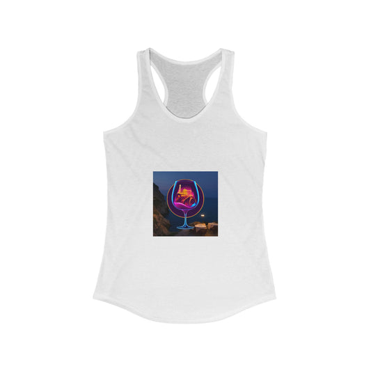 Vibrant Women's Racerback Tank, Graphic Summer Top, Beach Wear, Festival Outfit, Casual Exercise Shirt, Gift for Her