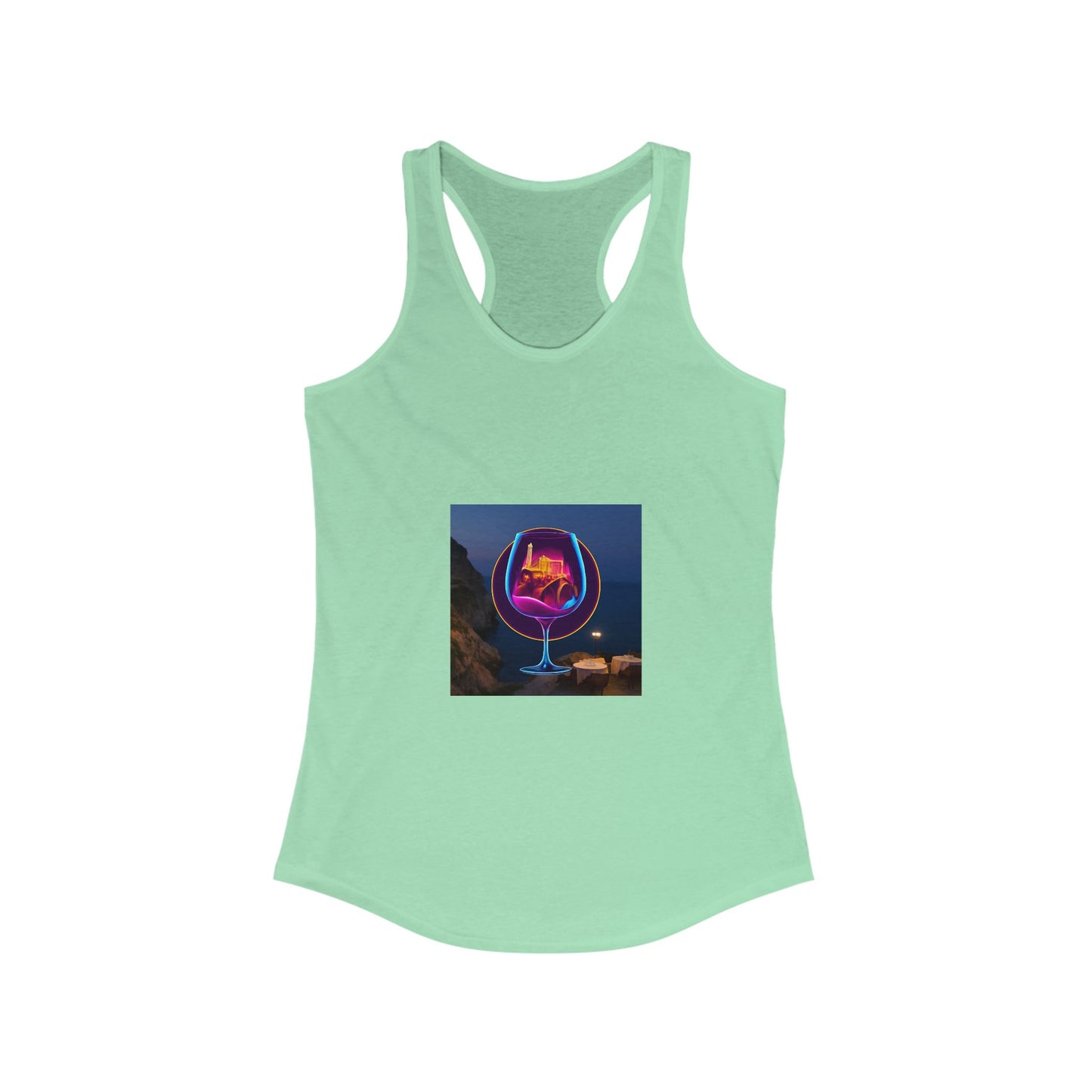 Vibrant Women's Racerback Tank, Graphic Summer Top, Beach Wear, Festival Outfit, Casual Exercise Shirt, Gift for Her