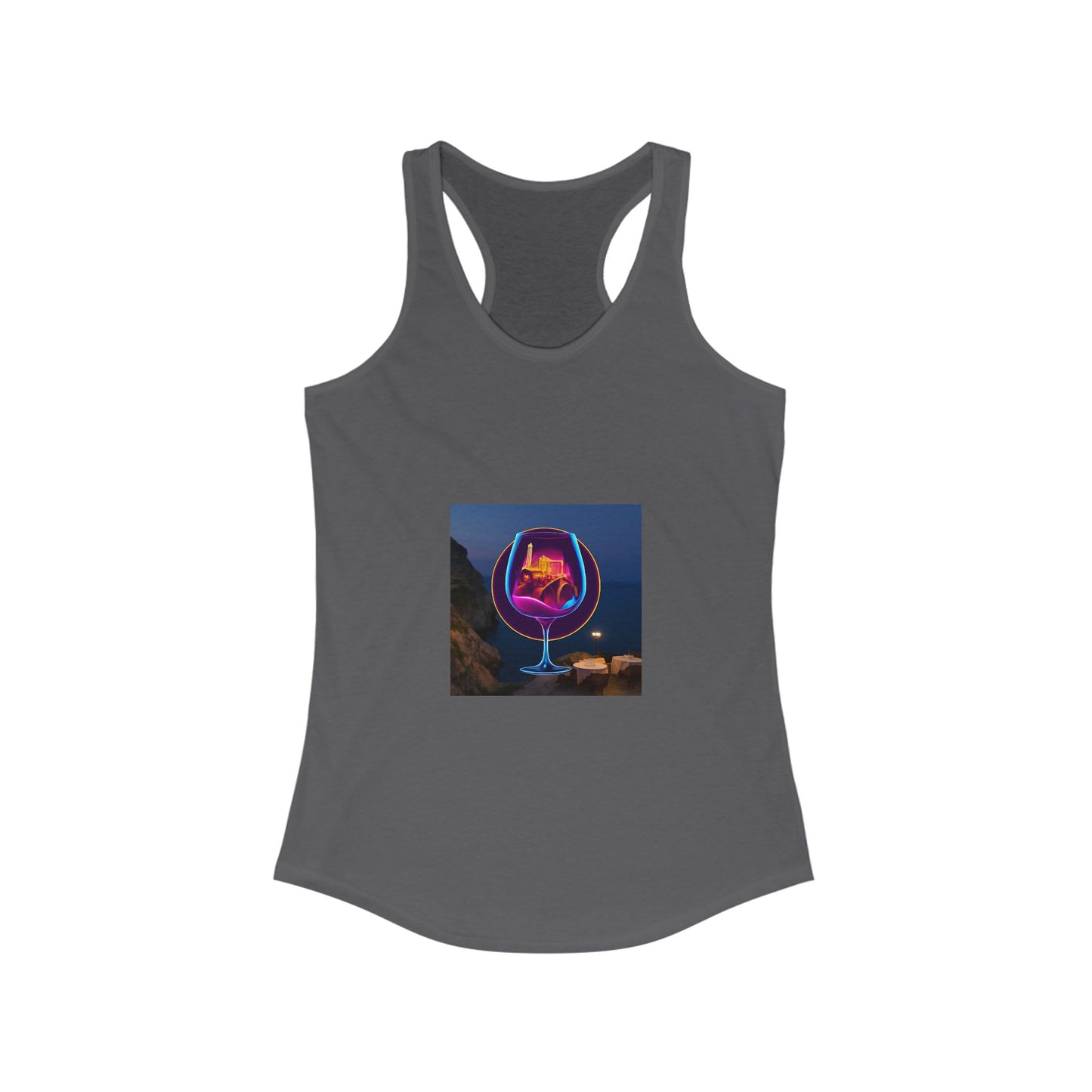Vibrant Women's Racerback Tank, Graphic Summer Top, Beach Wear, Festival Outfit, Casual Exercise Shirt, Gift for Her