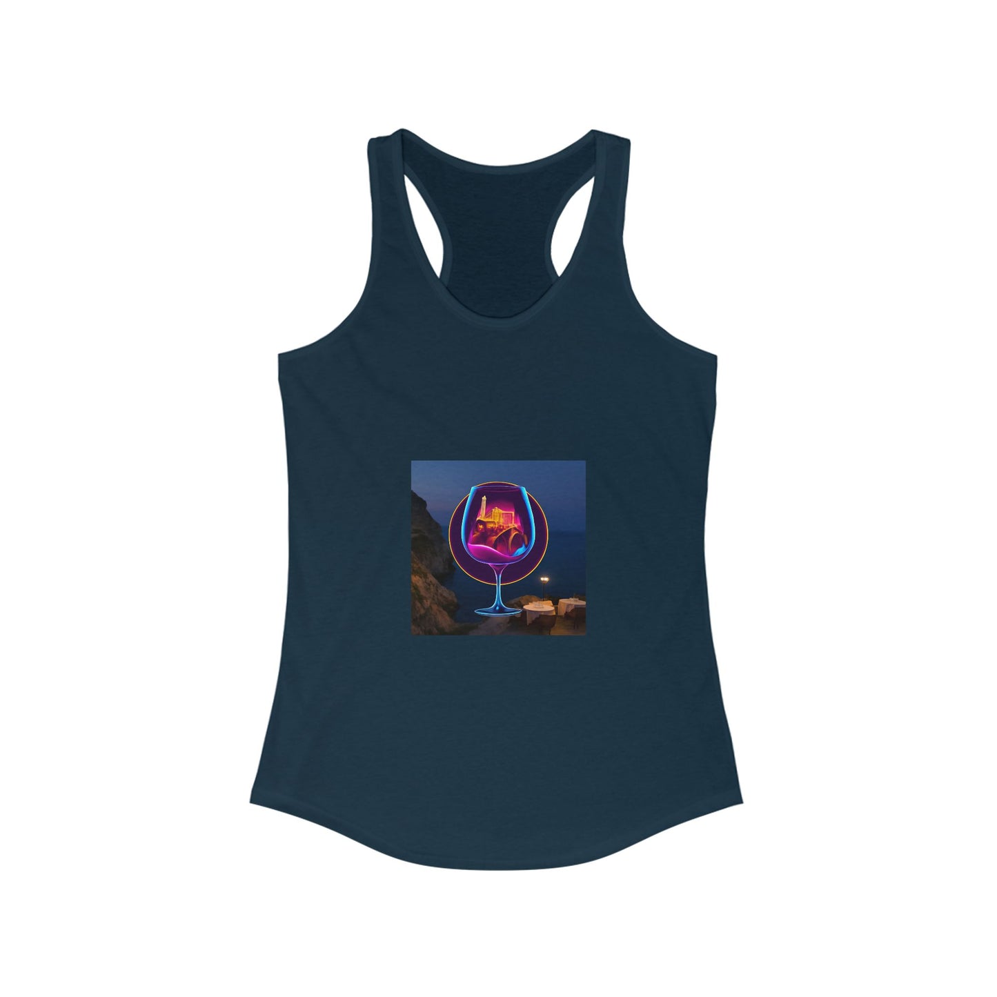 Vibrant Women's Racerback Tank, Graphic Summer Top, Beach Wear, Festival Outfit, Casual Exercise Shirt, Gift for Her