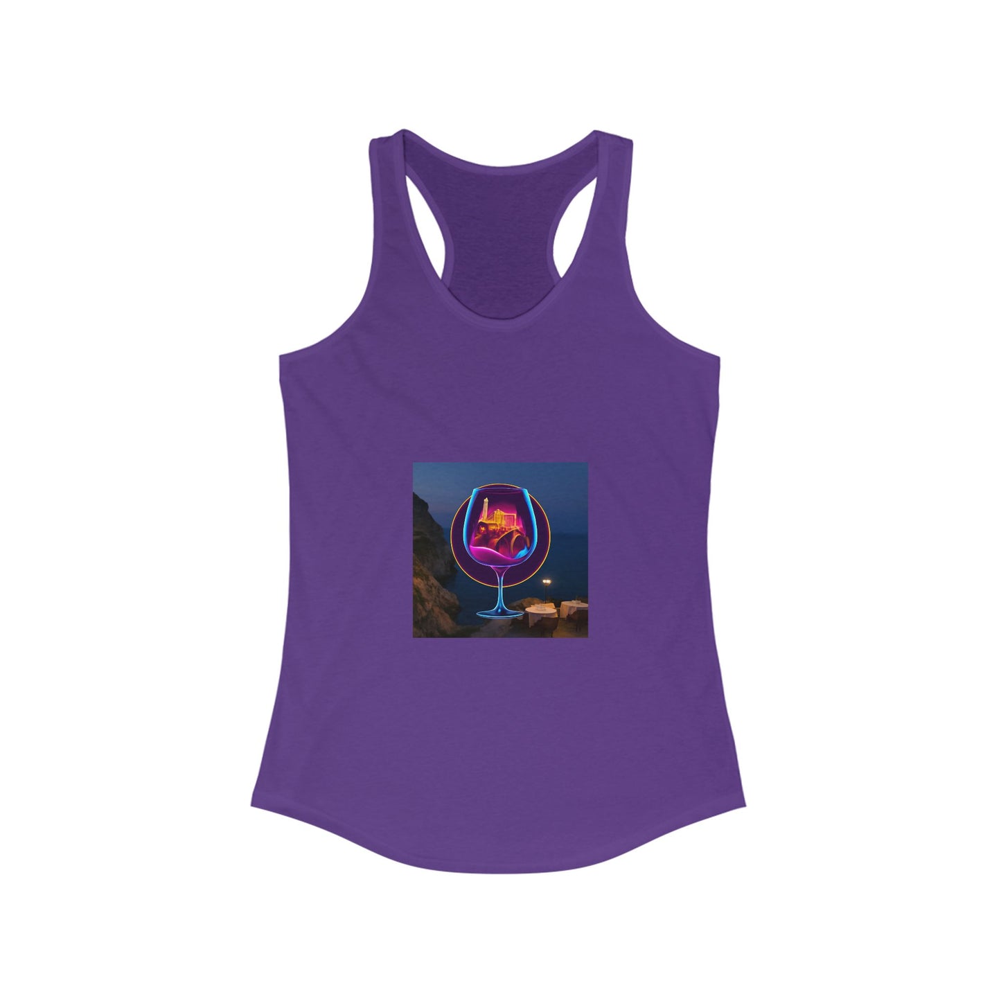 Vibrant Women's Racerback Tank, Graphic Summer Top, Beach Wear, Festival Outfit, Casual Exercise Shirt, Gift for Her